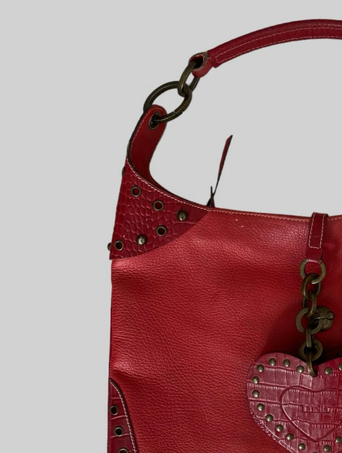 Luella Red Hobo Shoulder Bag