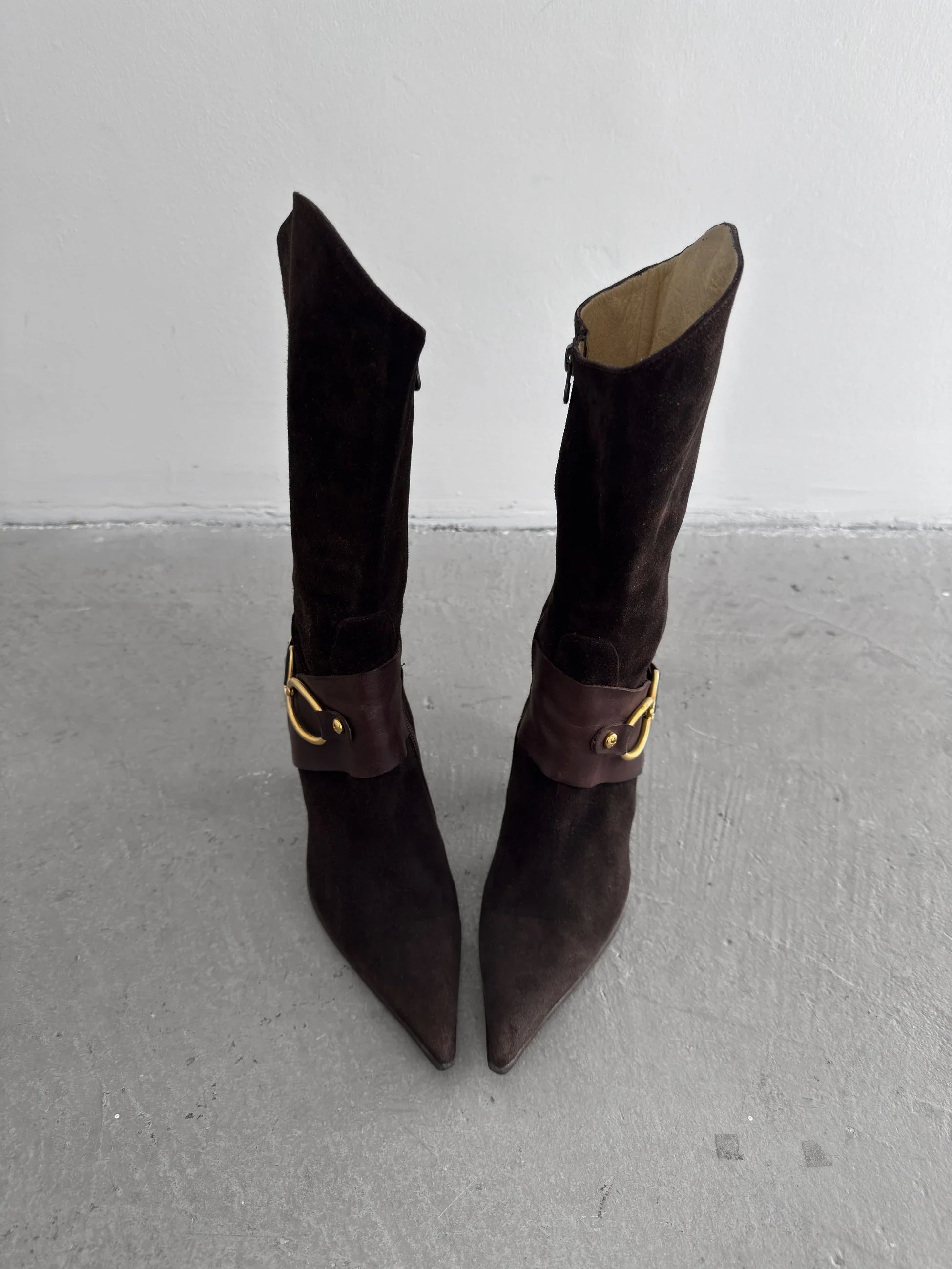 Brown Suede Boots