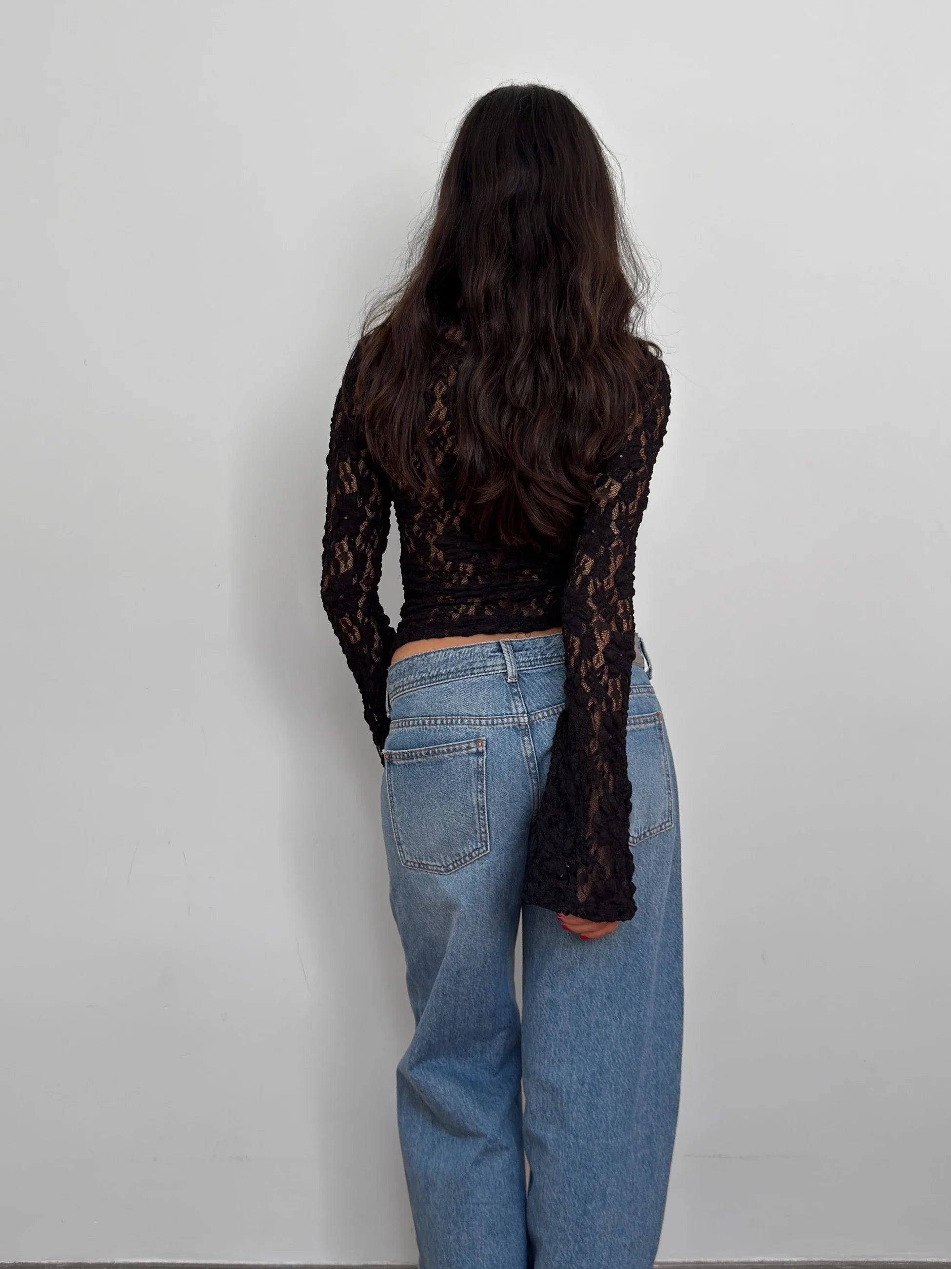Black Lace Blouse