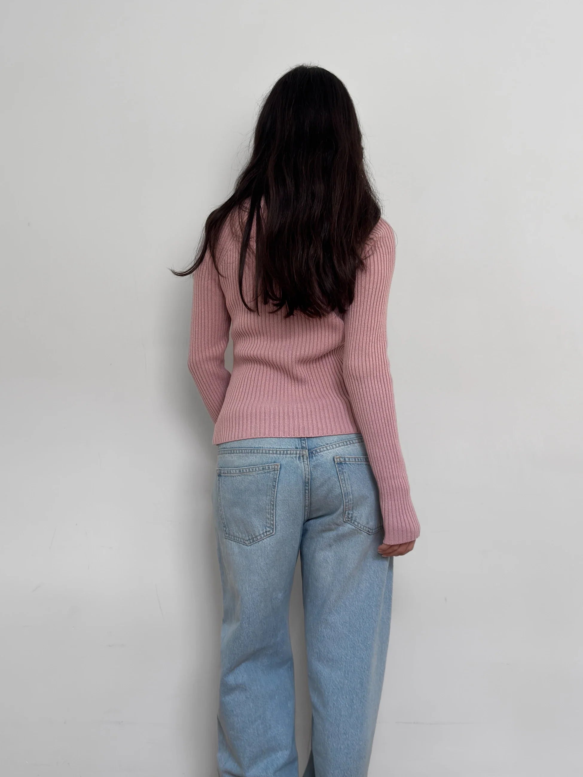 Pink Turtleneck Sweater