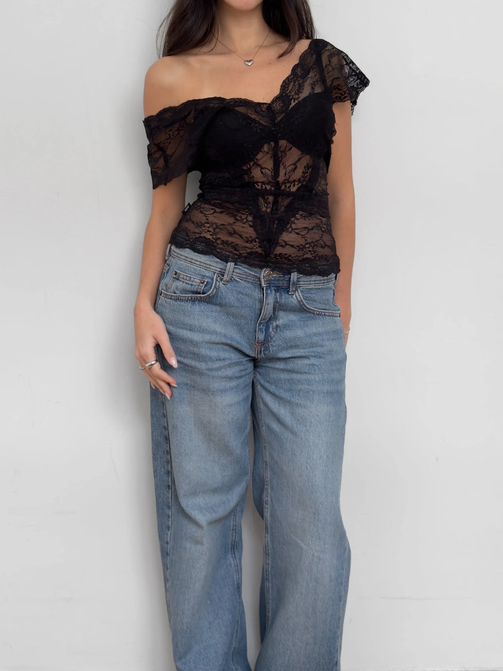 Black Lace Blouse
