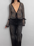 Grey Mohair Cardigan