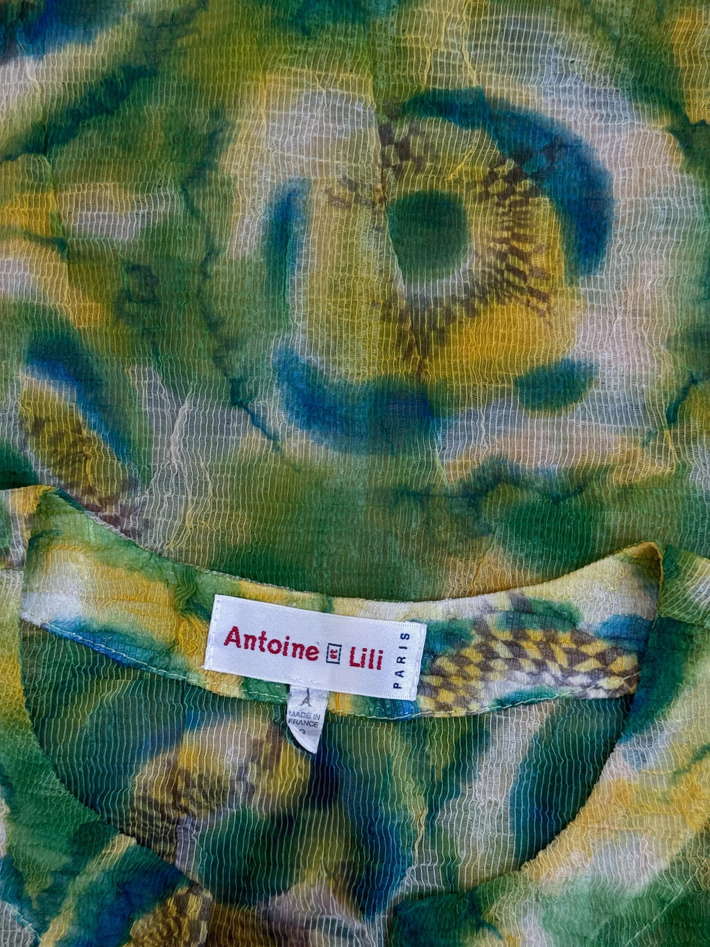 Patterned French Blouse
