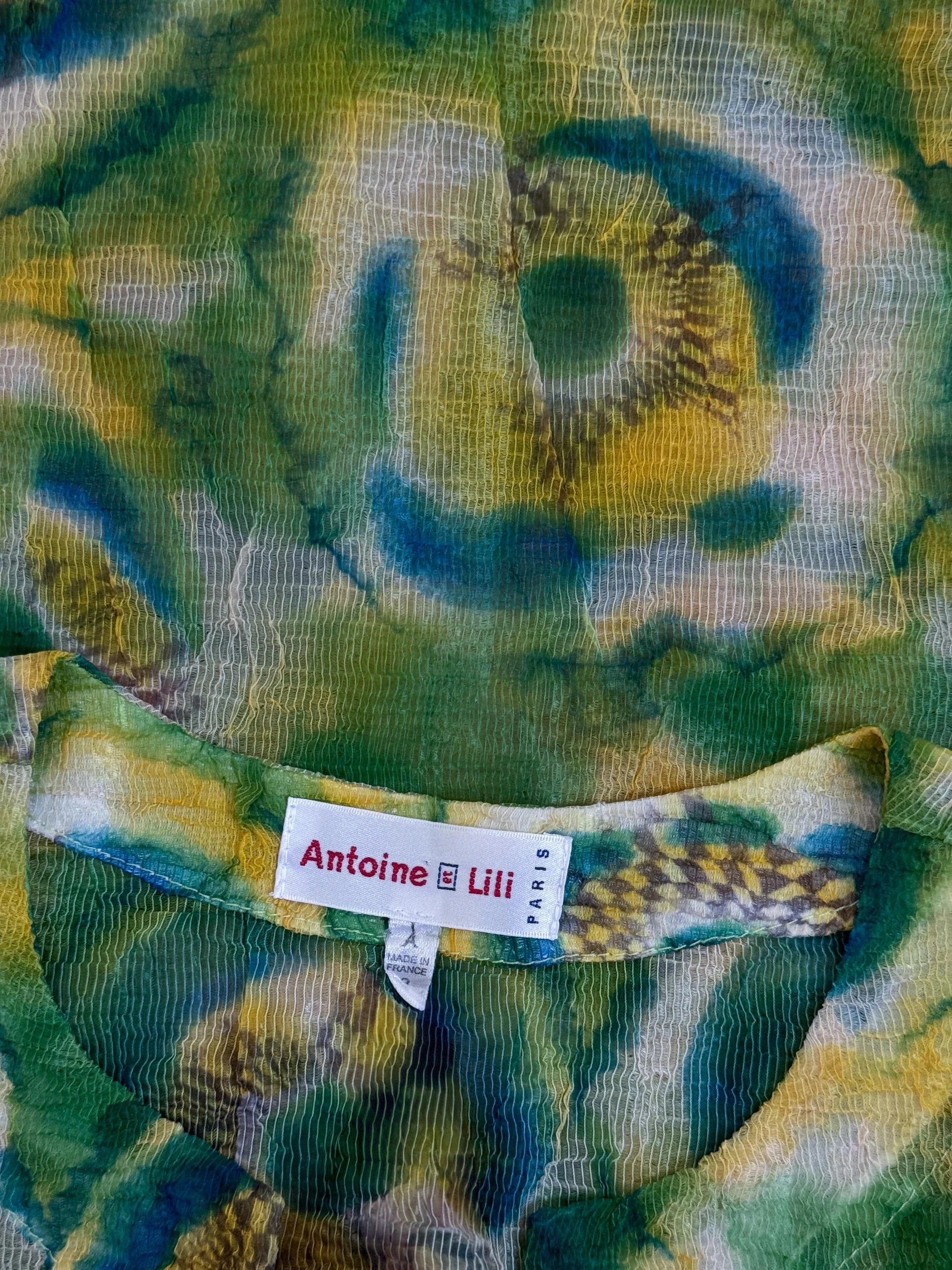 Patterned French Blouse