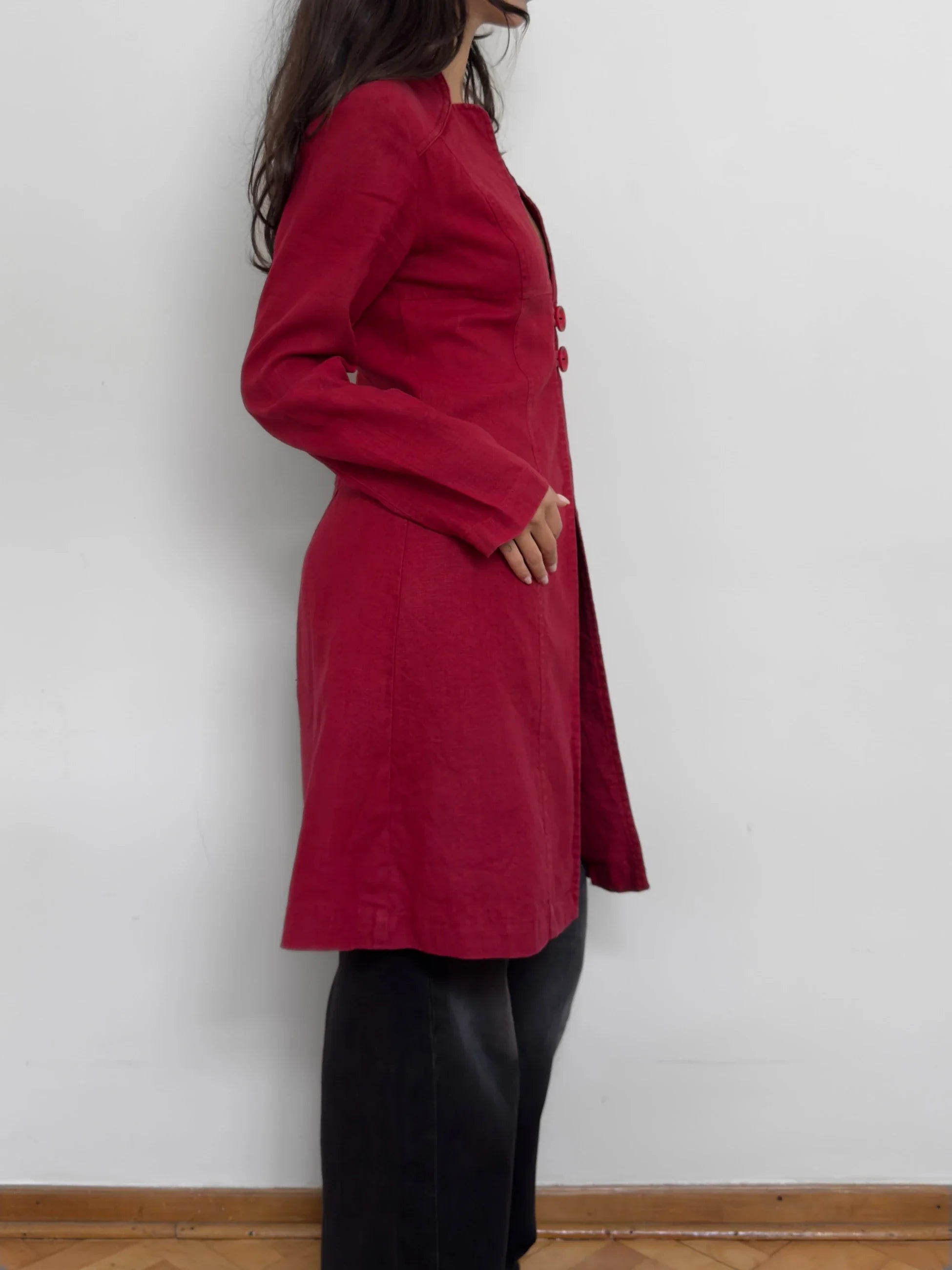 Red Linen Jacket