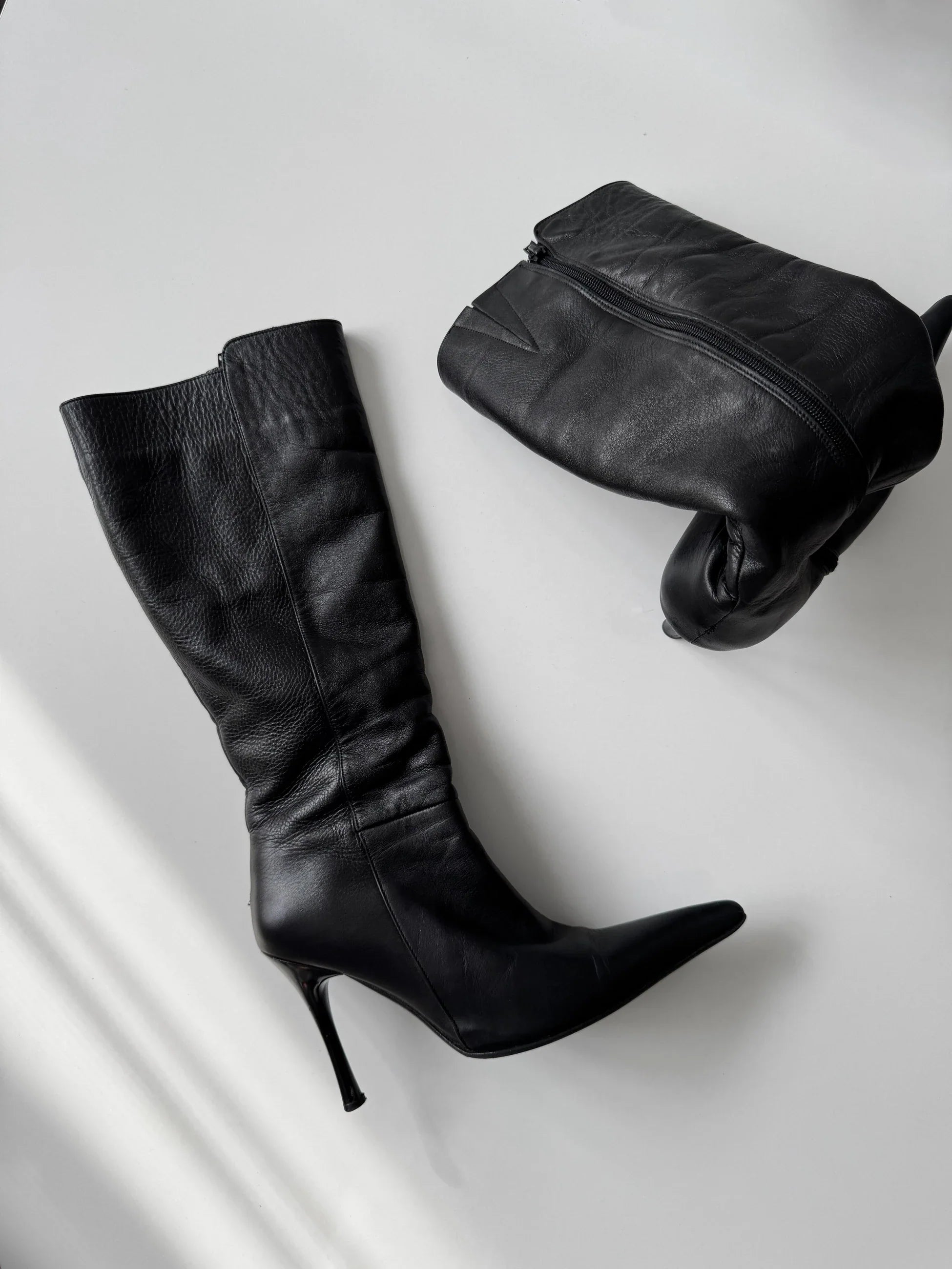 Fur-Lined Leather Boots