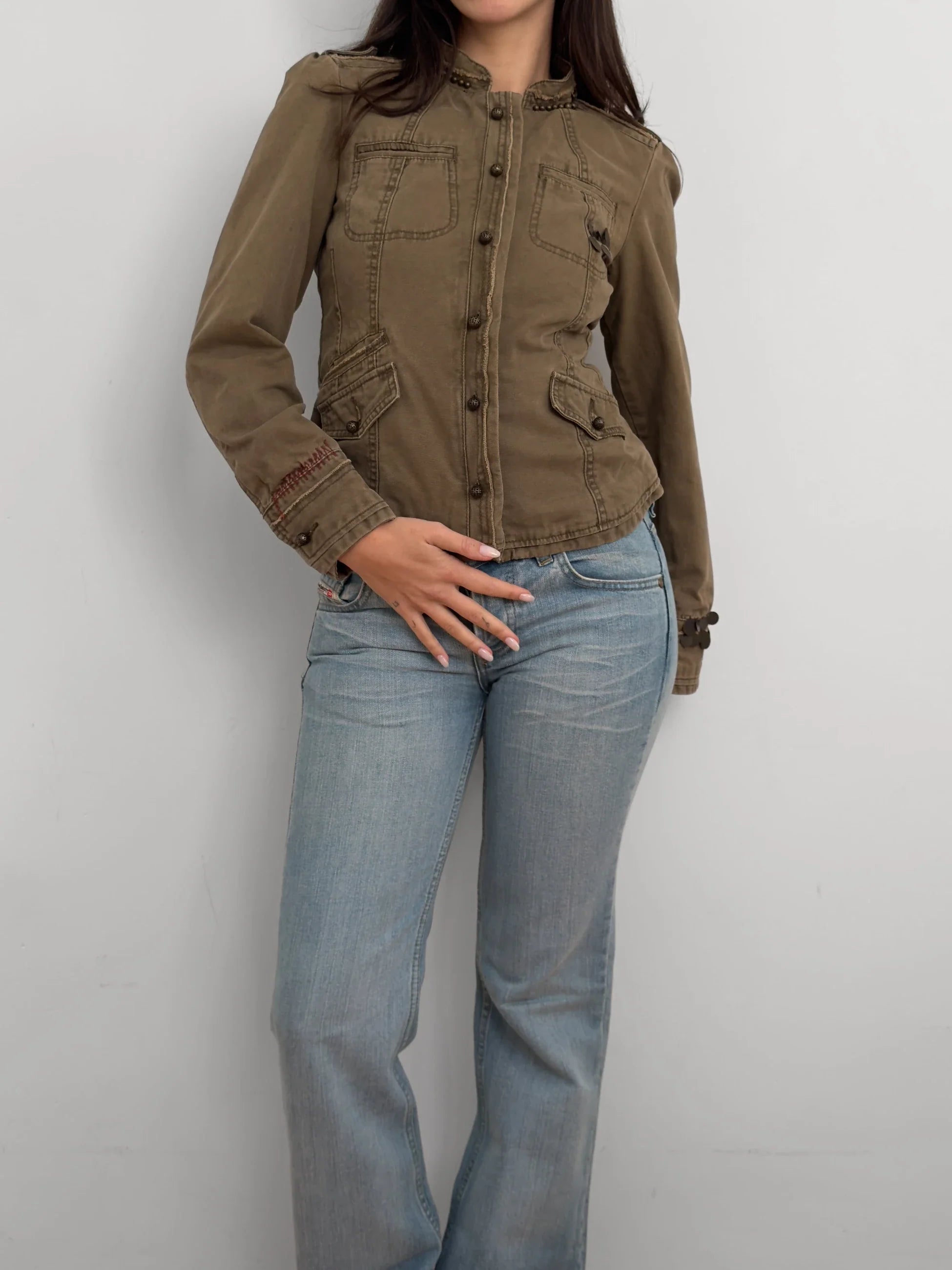Khaki Military Jacket
