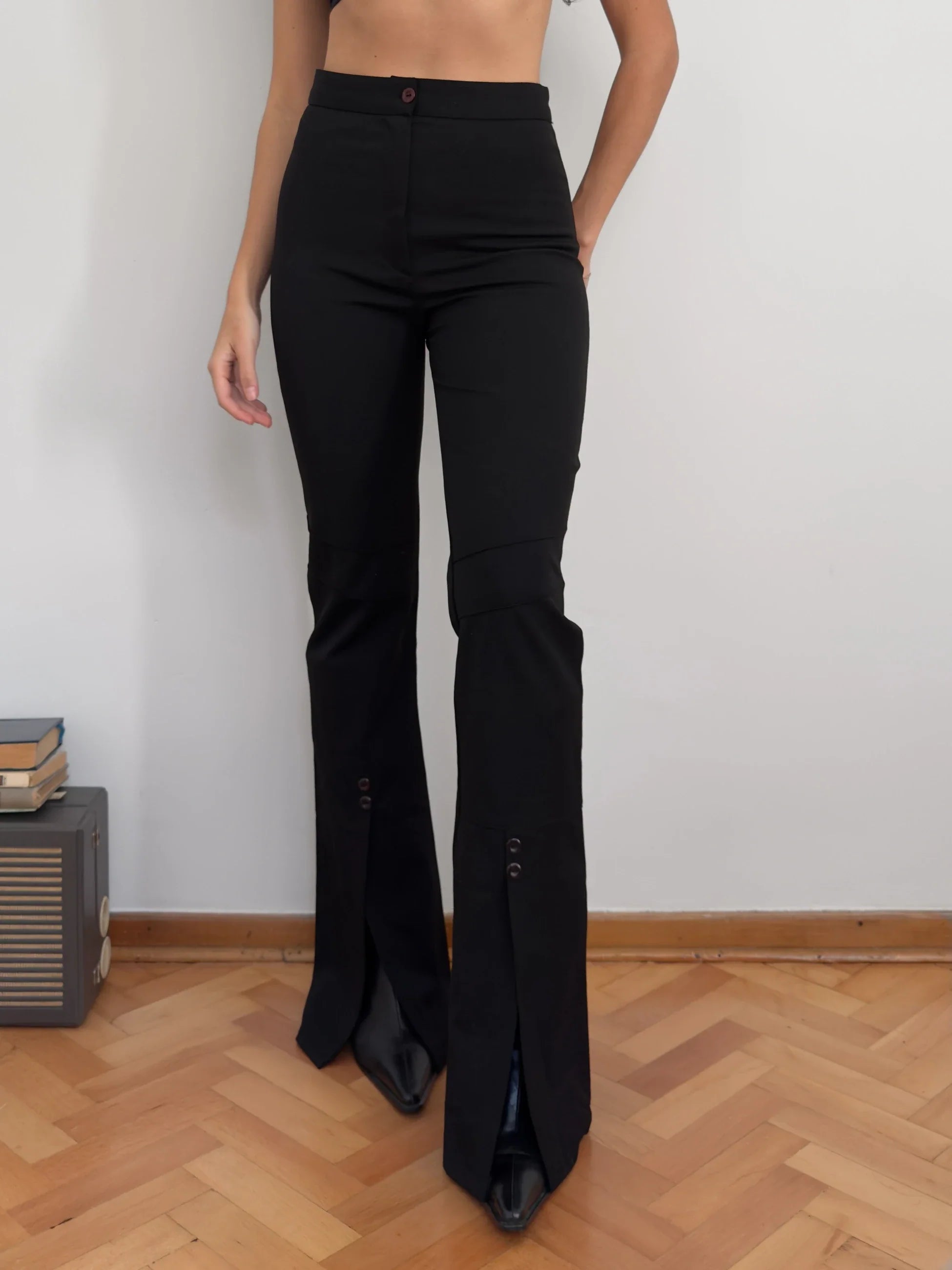 Hem-Detailed Trousers