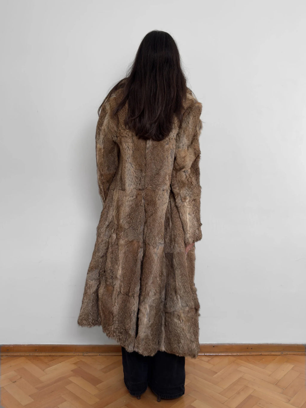 Light Brown Long Fur Coat