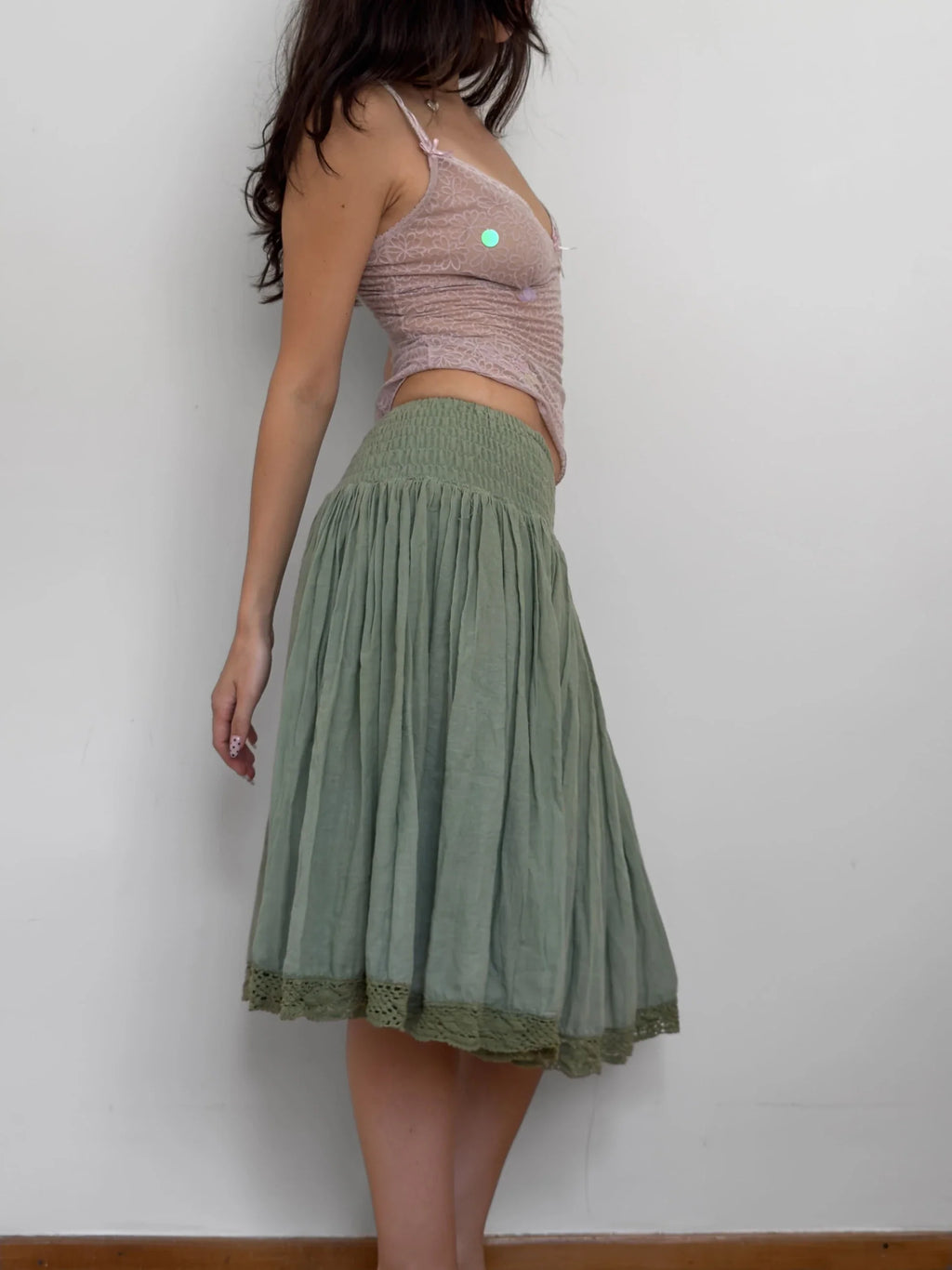 Green Midi Skirt