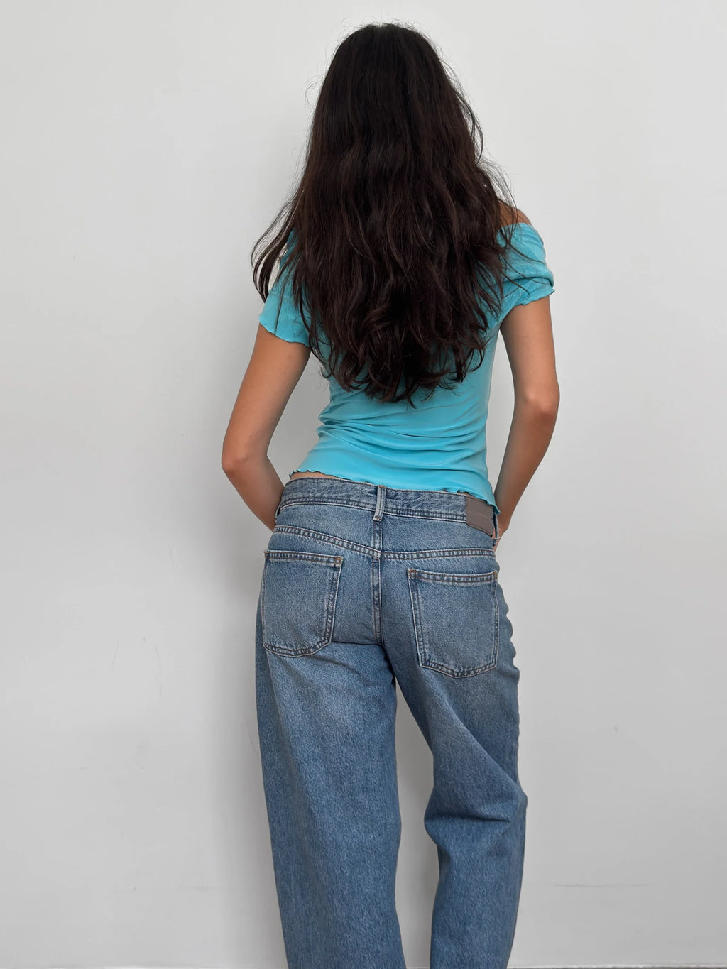 Blue Stretch Blouse