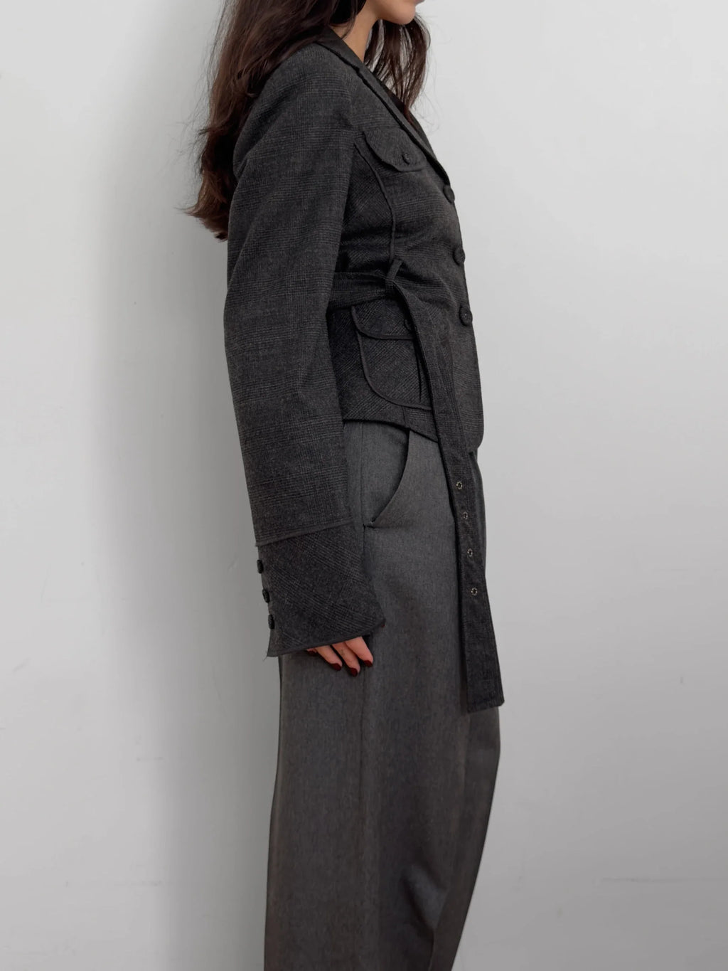 Grey Wool Blazer