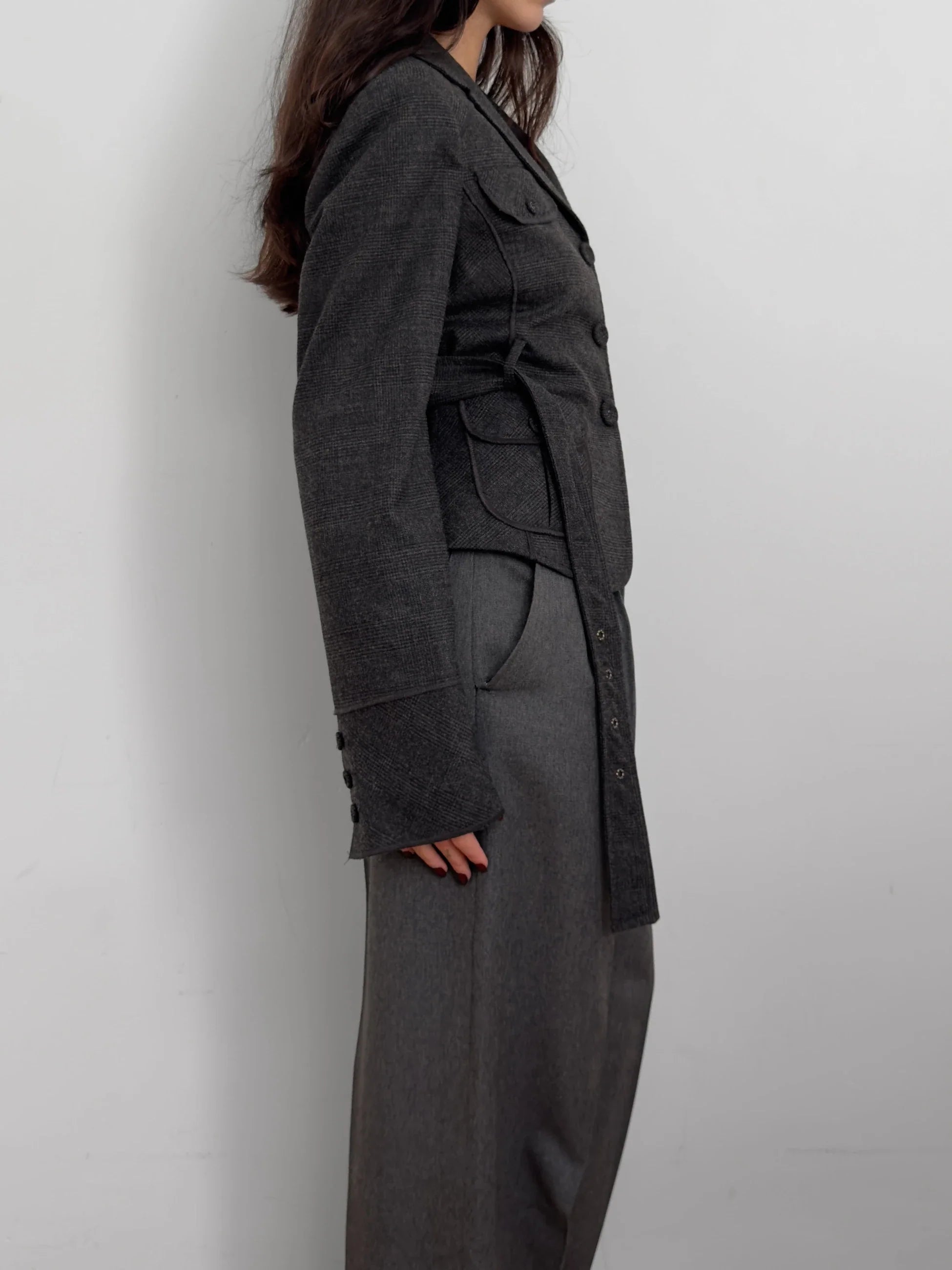 Grey Wool Blazer