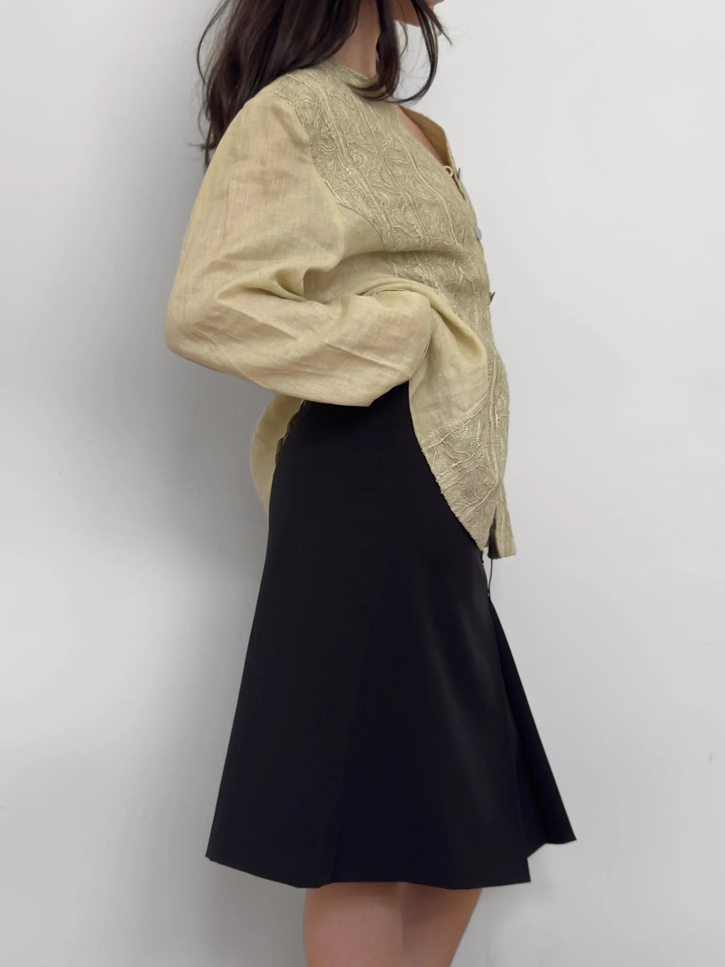 Embroidered Linen Shirt