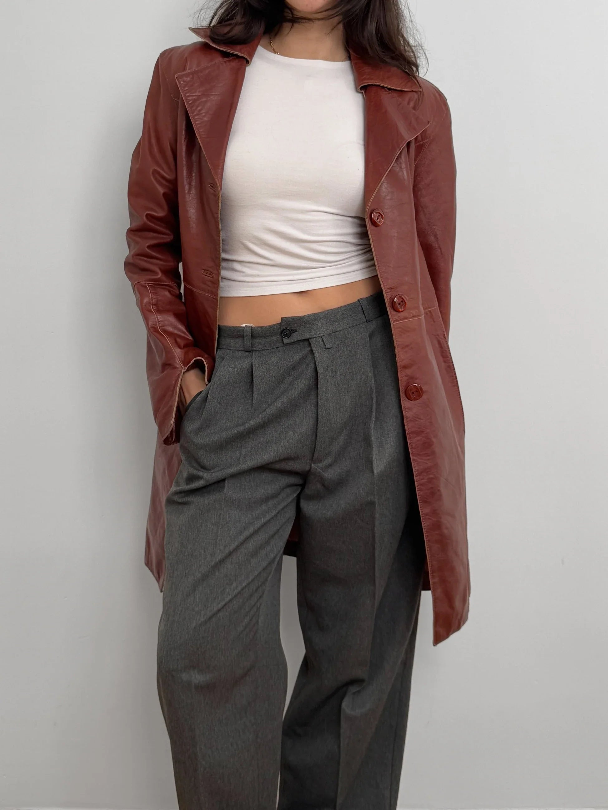Long Leather Jacket