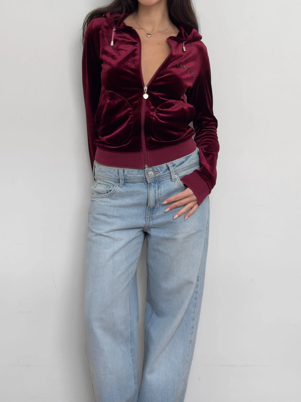 Bebe Velvet Cardigan