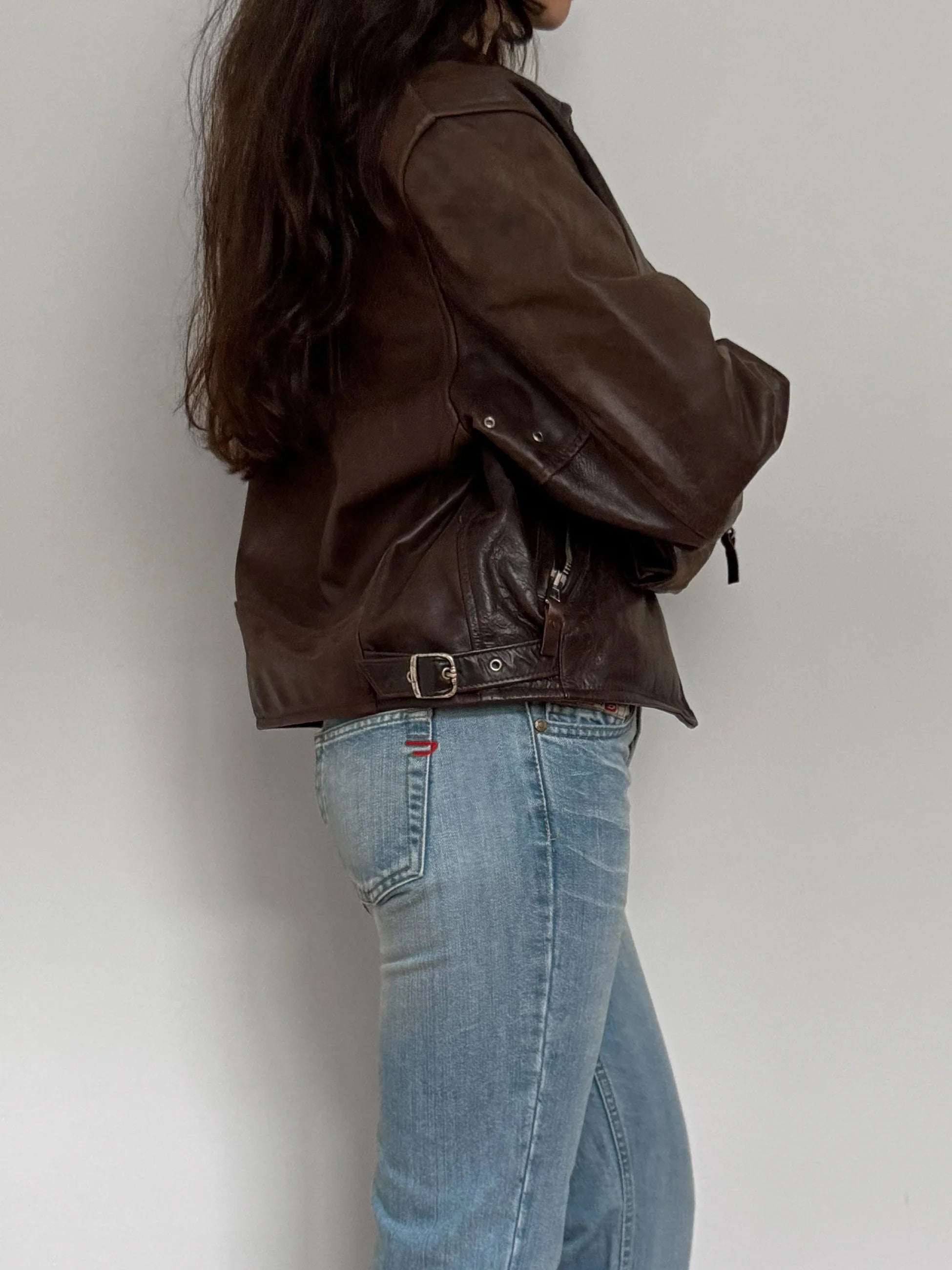 Brown Leather Coat