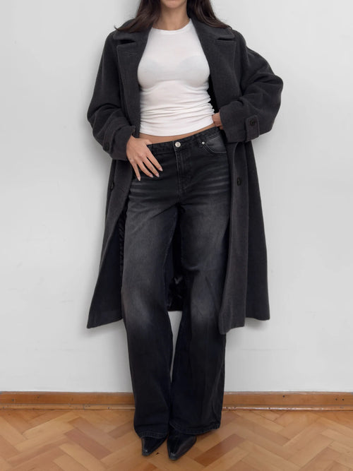 Anthracite Wool Coat