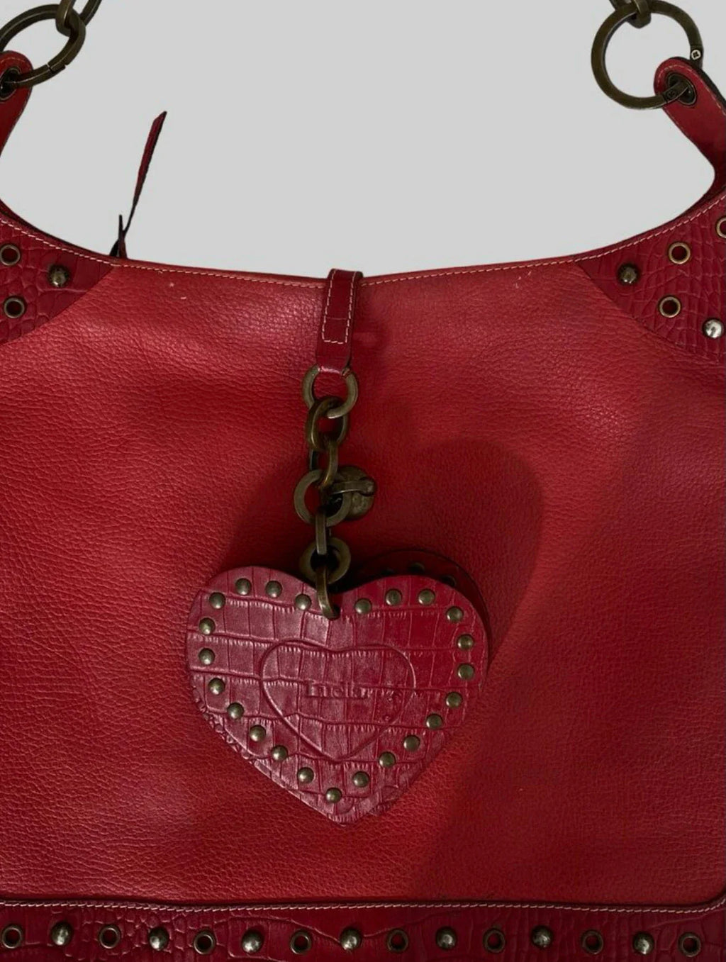 Luella Red Hobo Shoulder Bag