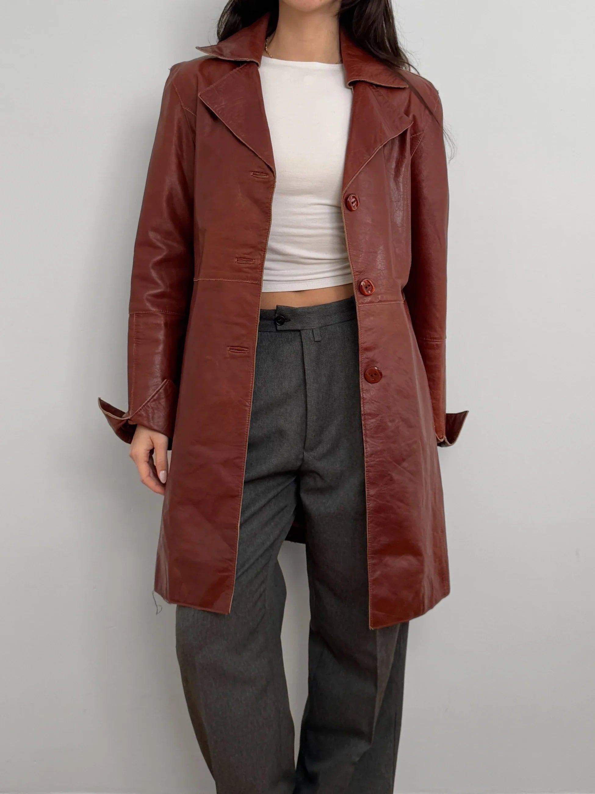 Long Leather Jacket