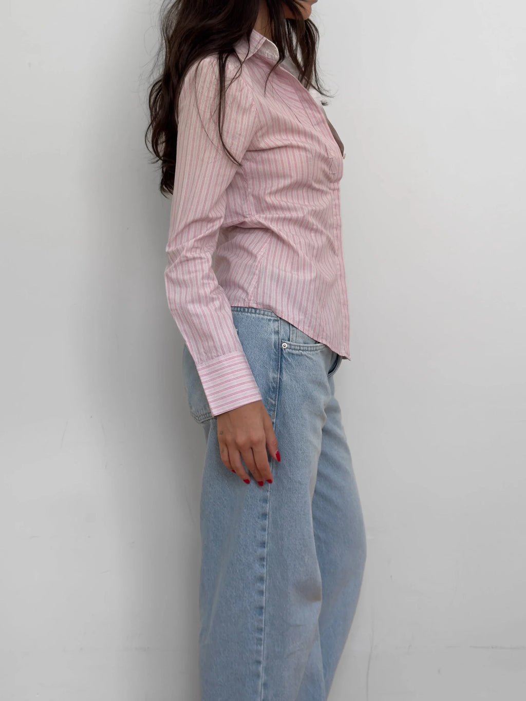 Pink Striped Shirt