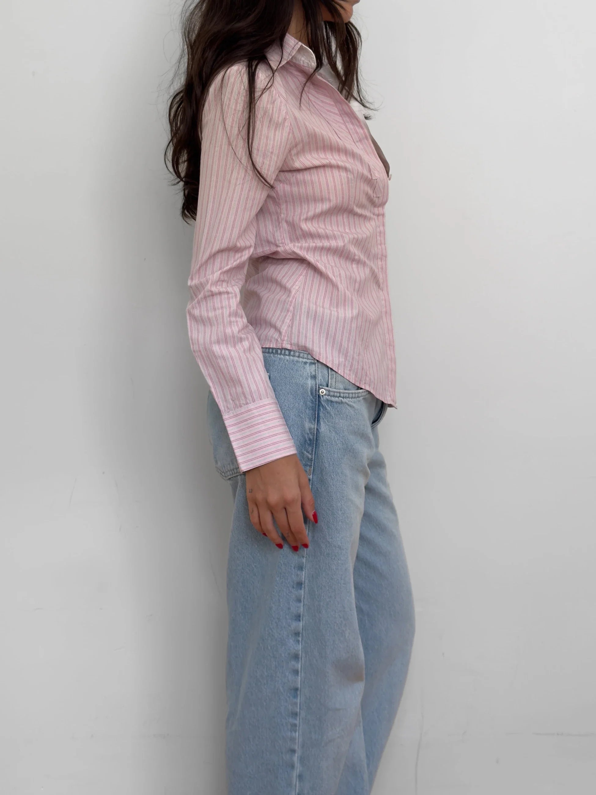 Pink Striped Shirt