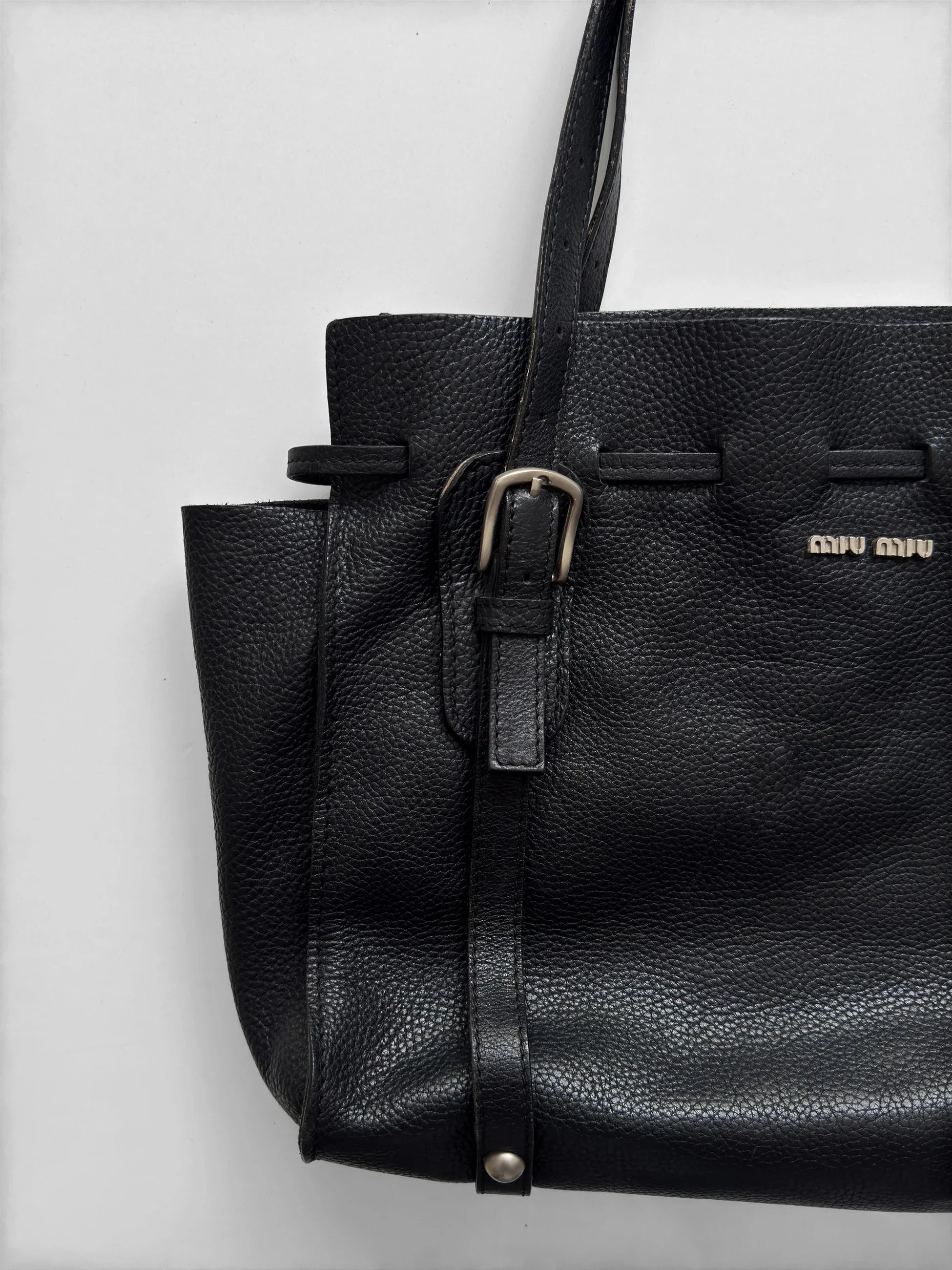Miu Miu Leather Tote Bag