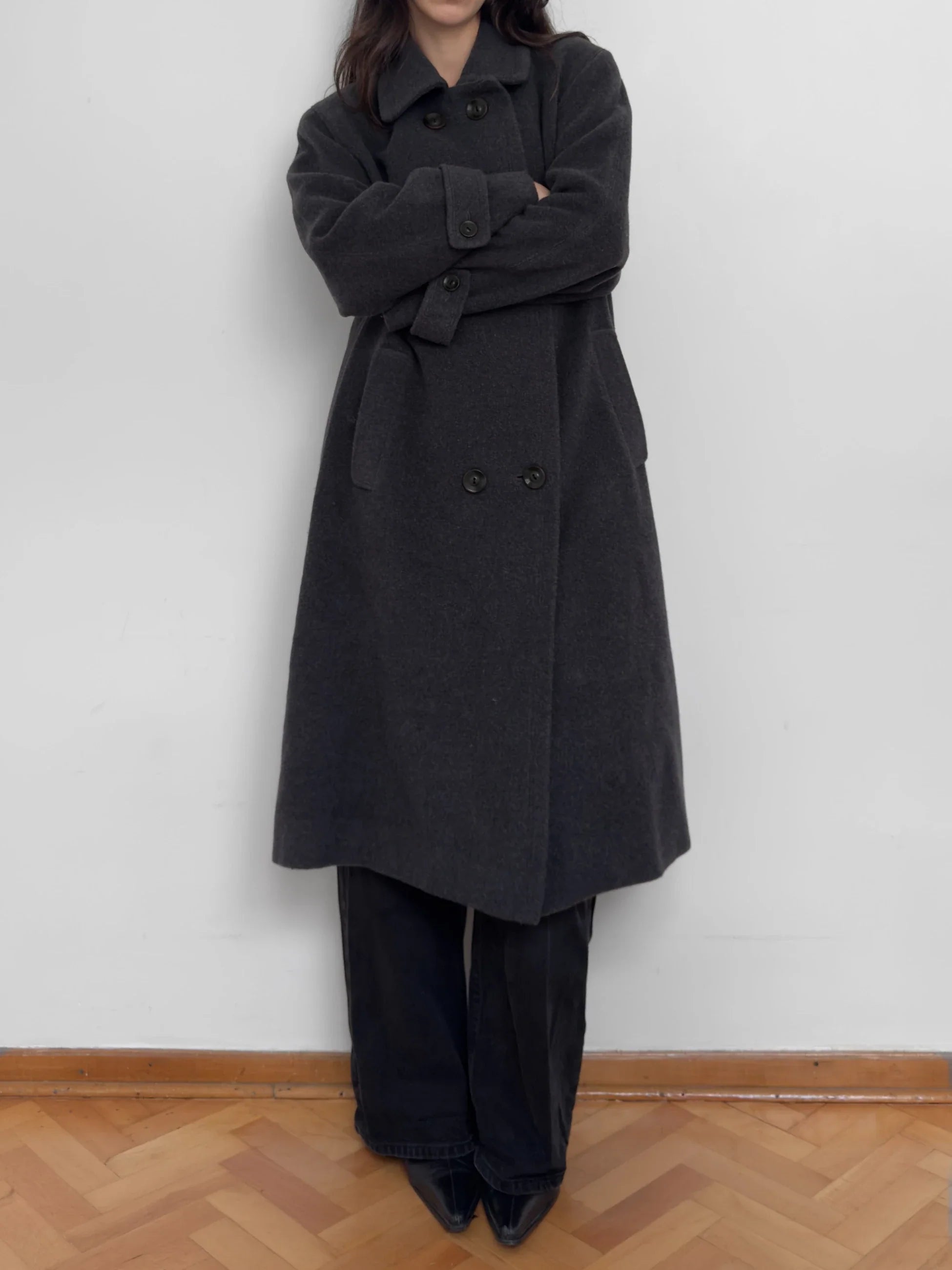 Anthracite Wool Coat