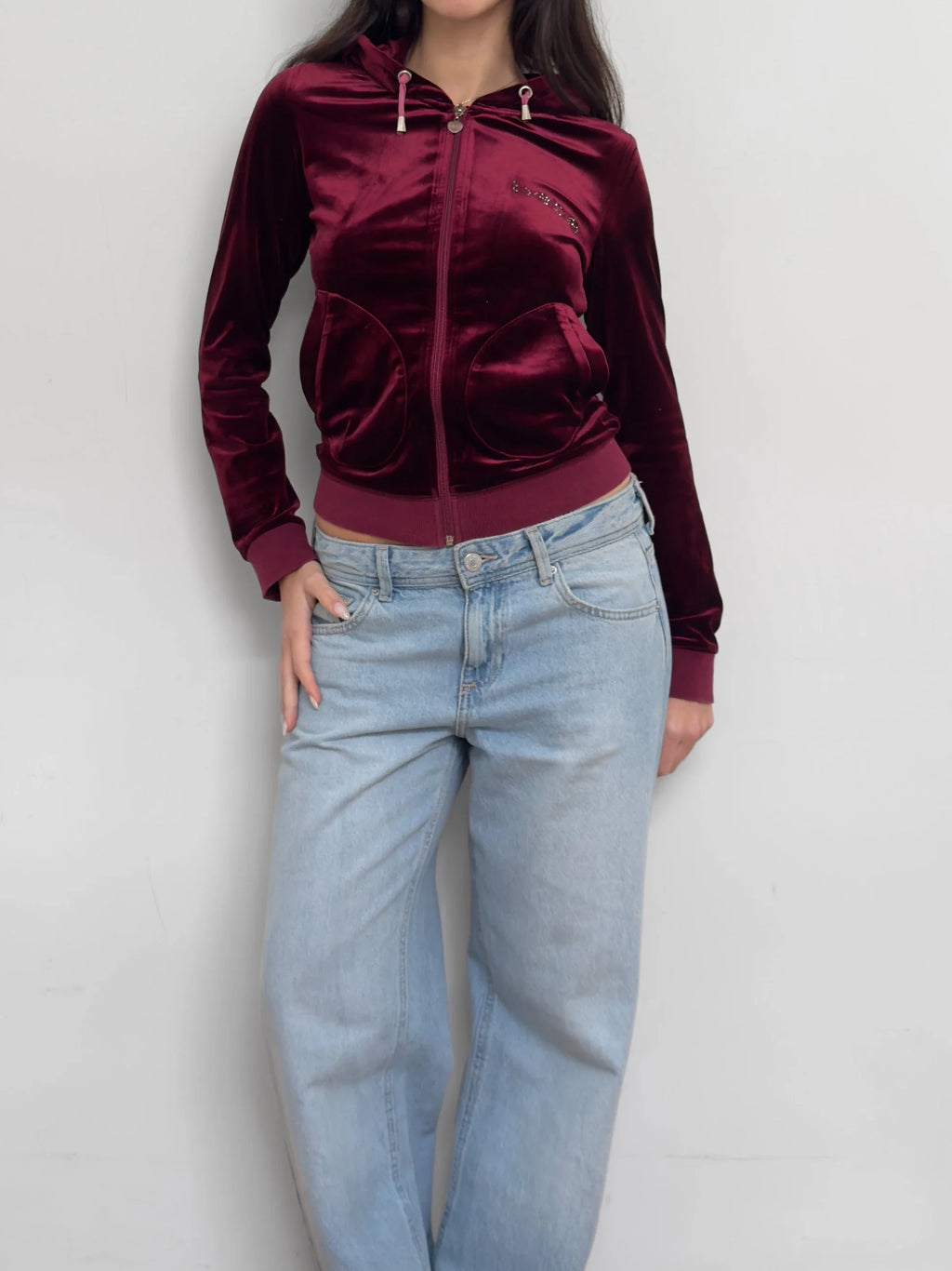 Bebe Velvet Cardigan