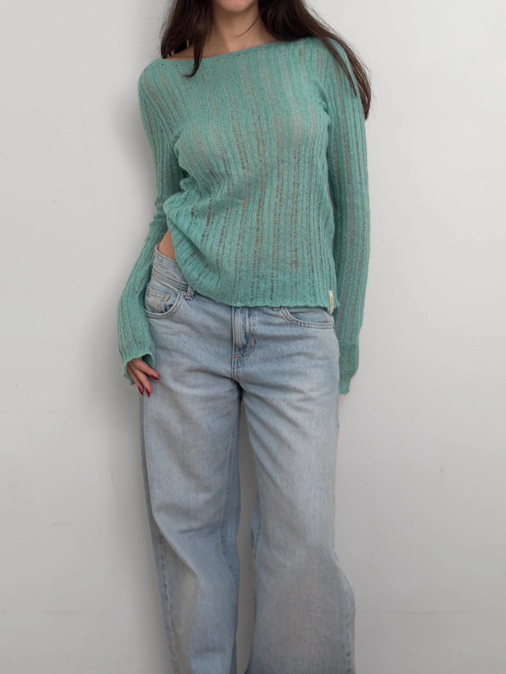 Killah Aqua Green Wool Sweater