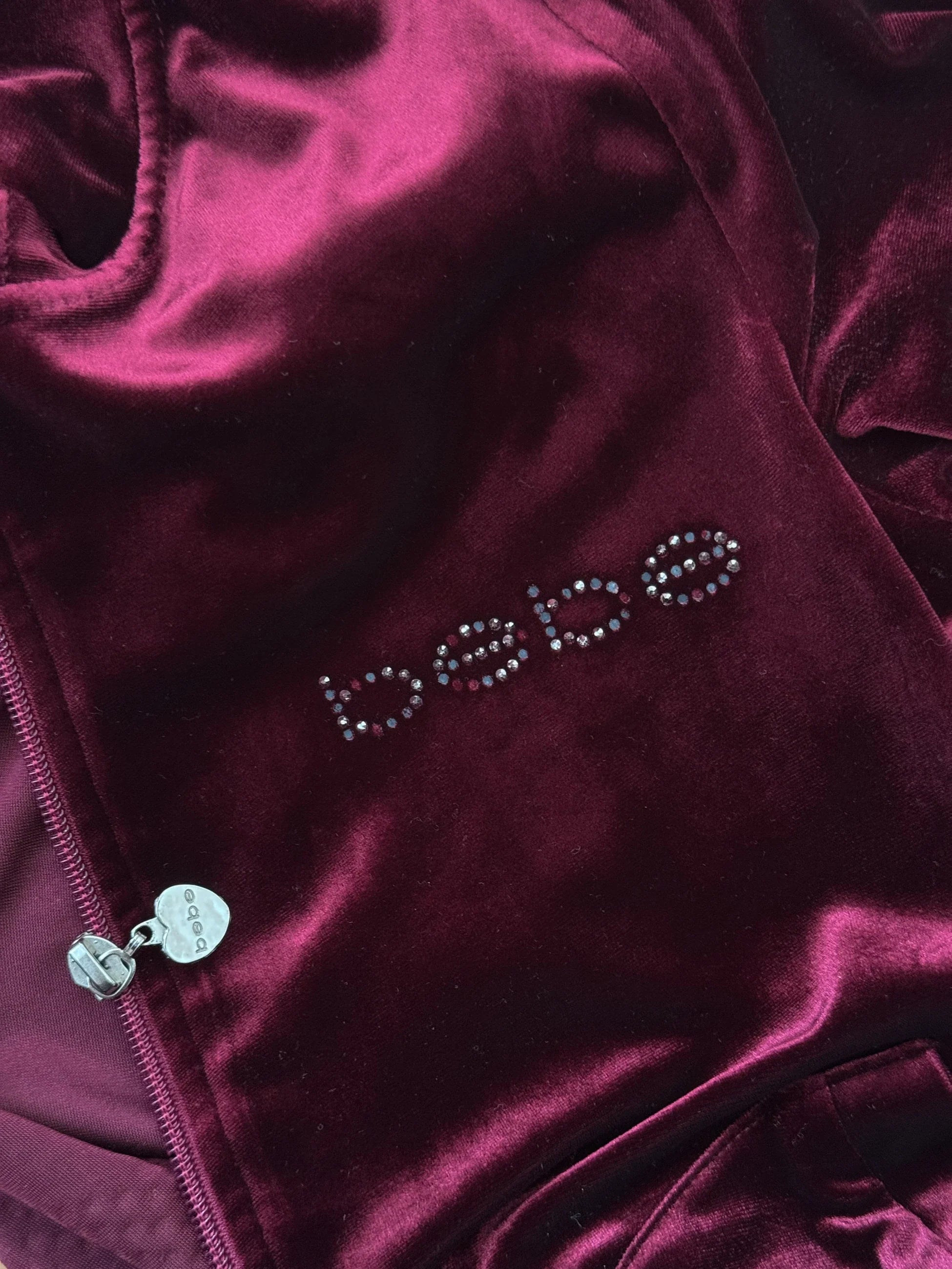 Bebe Velvet Cardigan