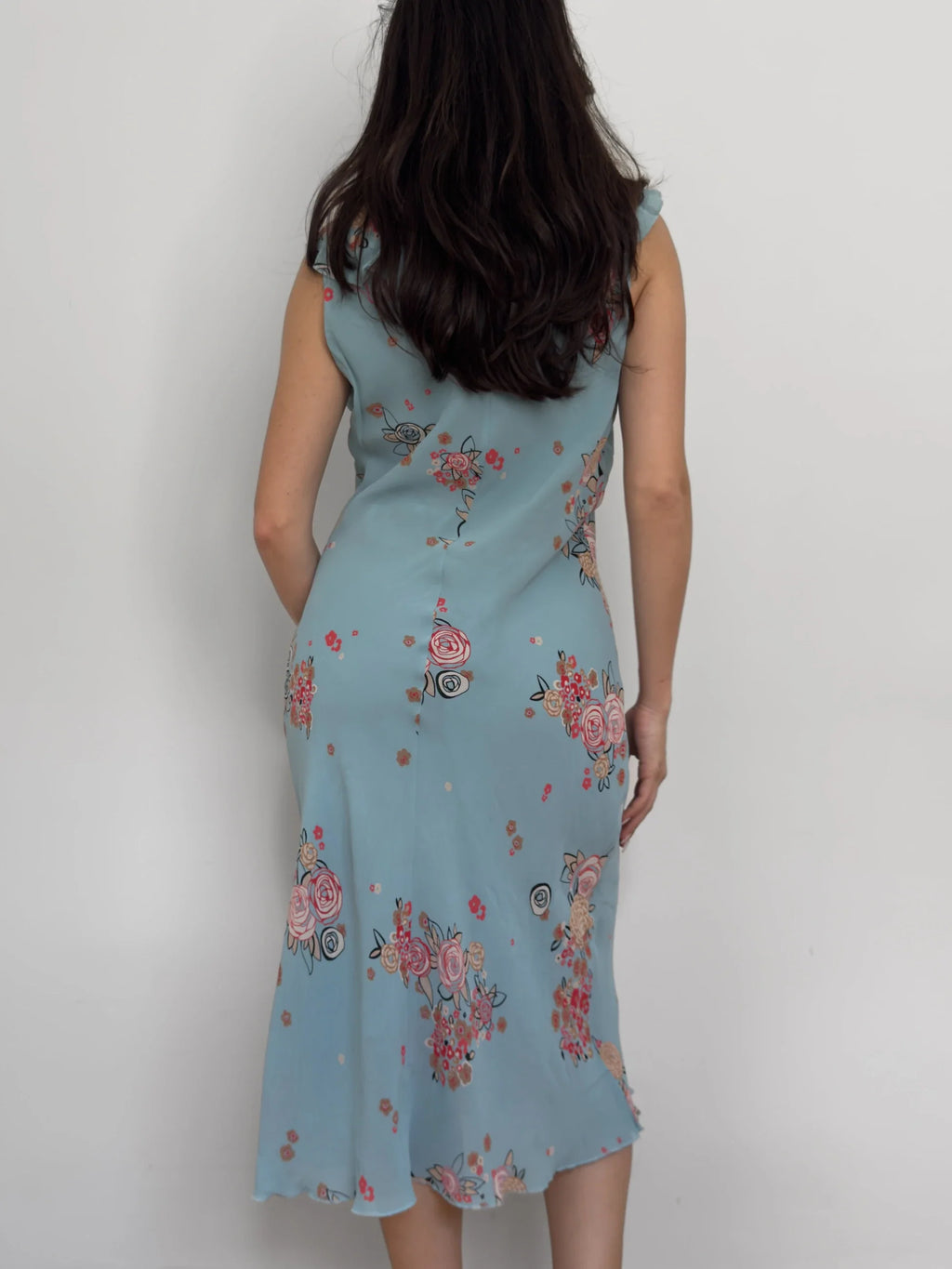Patterned Blue Dress