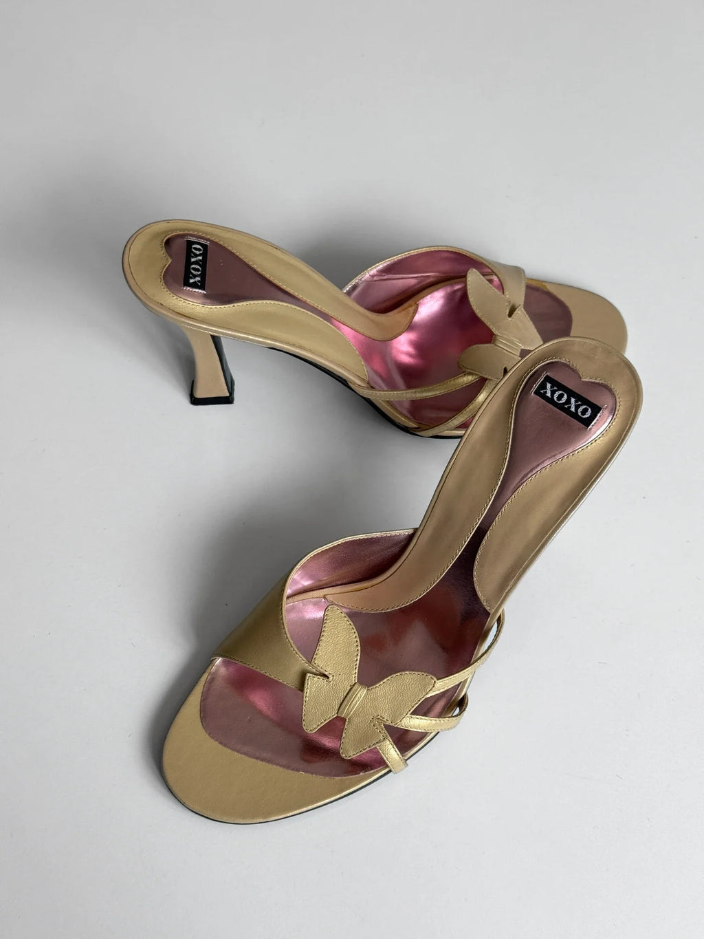 Butterfly Heeled Mules