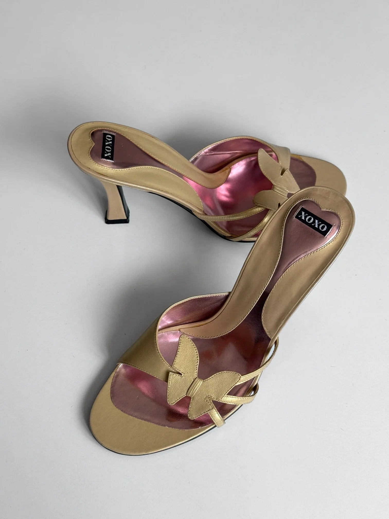 Butterfly Heeled Mules
