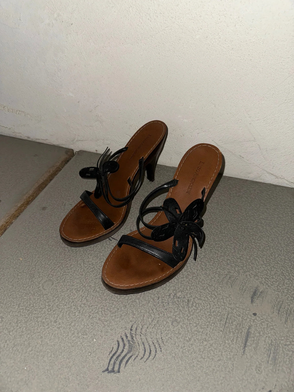 Enzo Angiolini Leather Mules