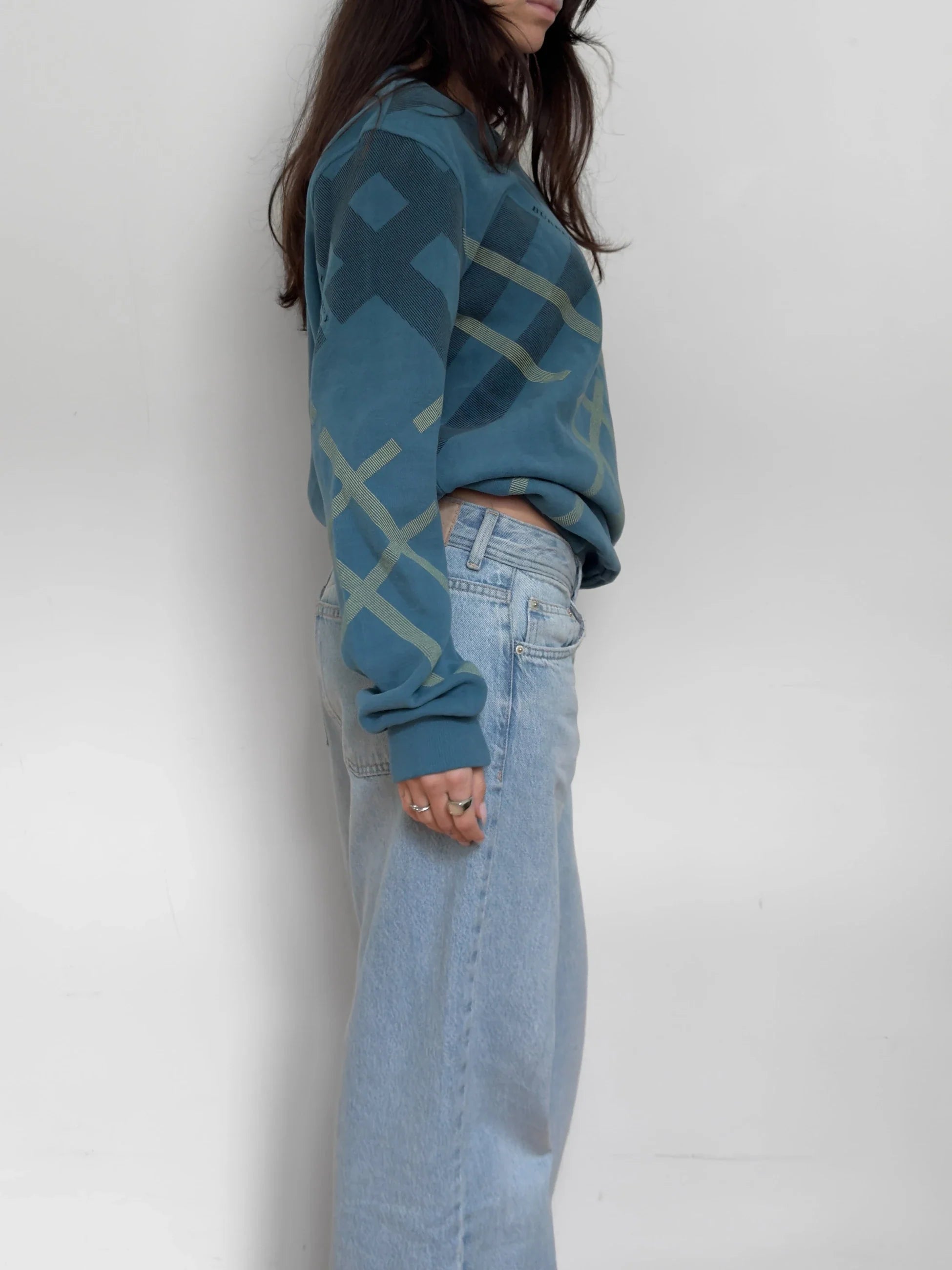 Blue Burberry Sweater