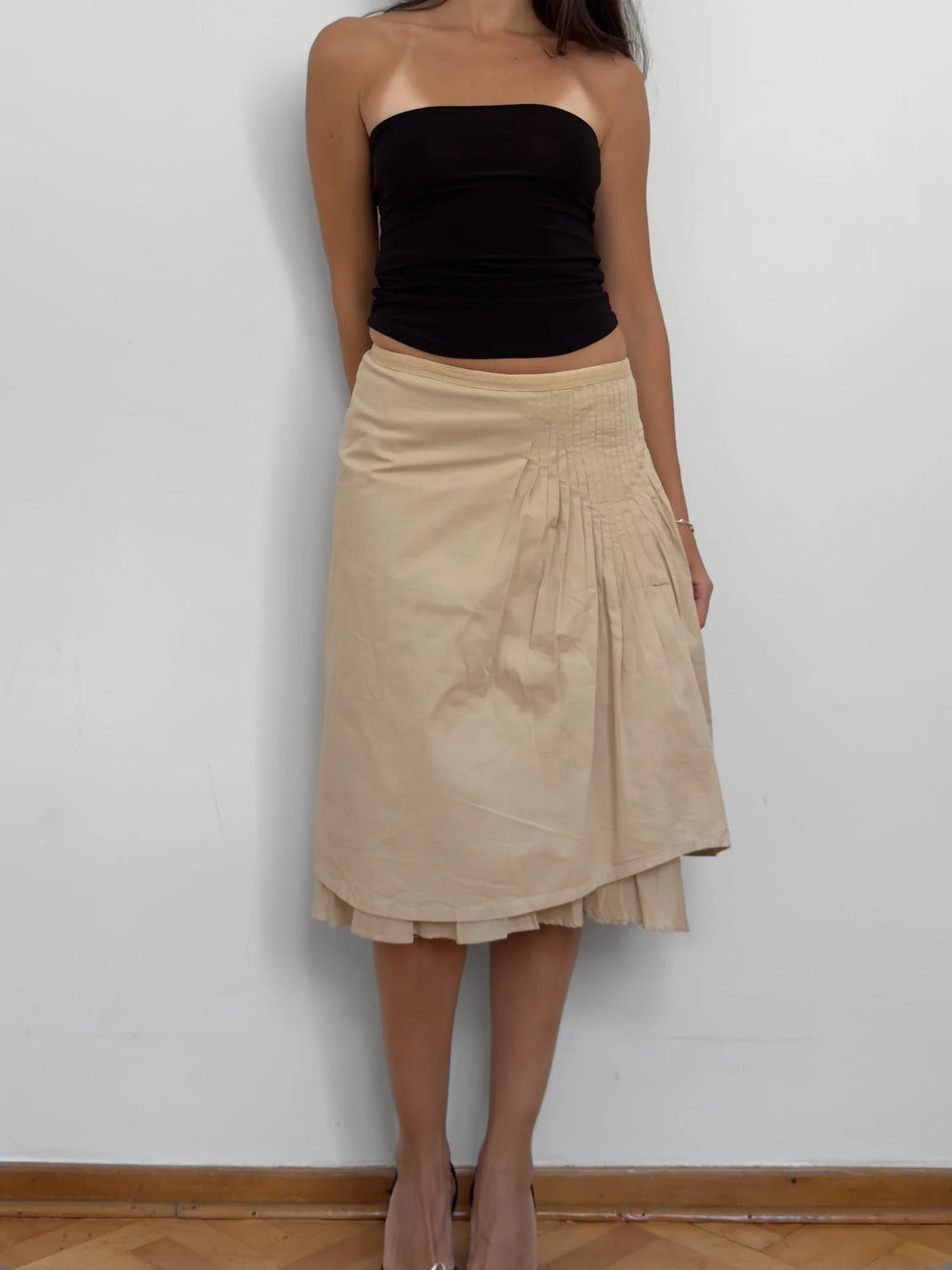 Vakko Draped Skirt