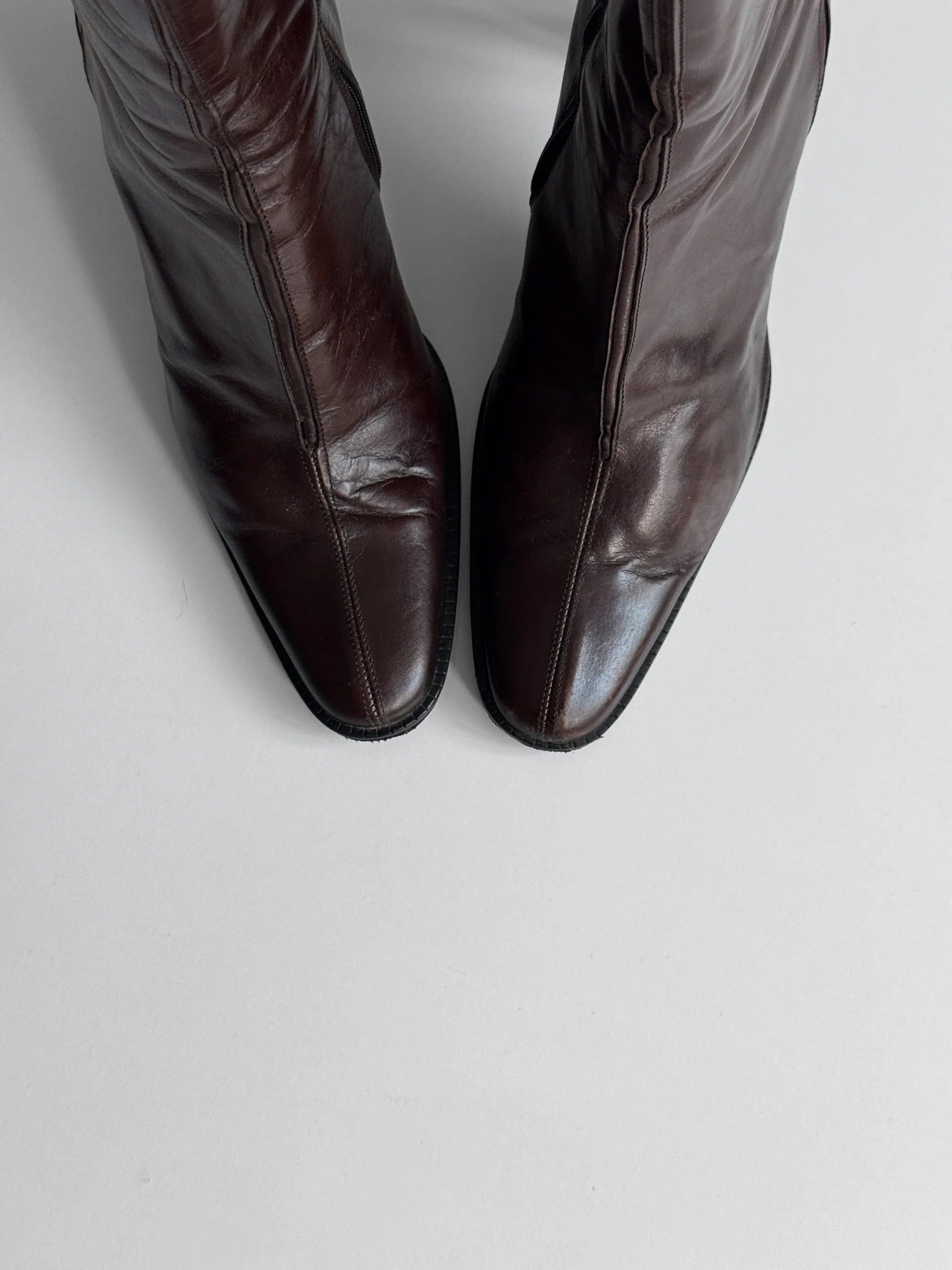 Brown Leather Ankle Boot