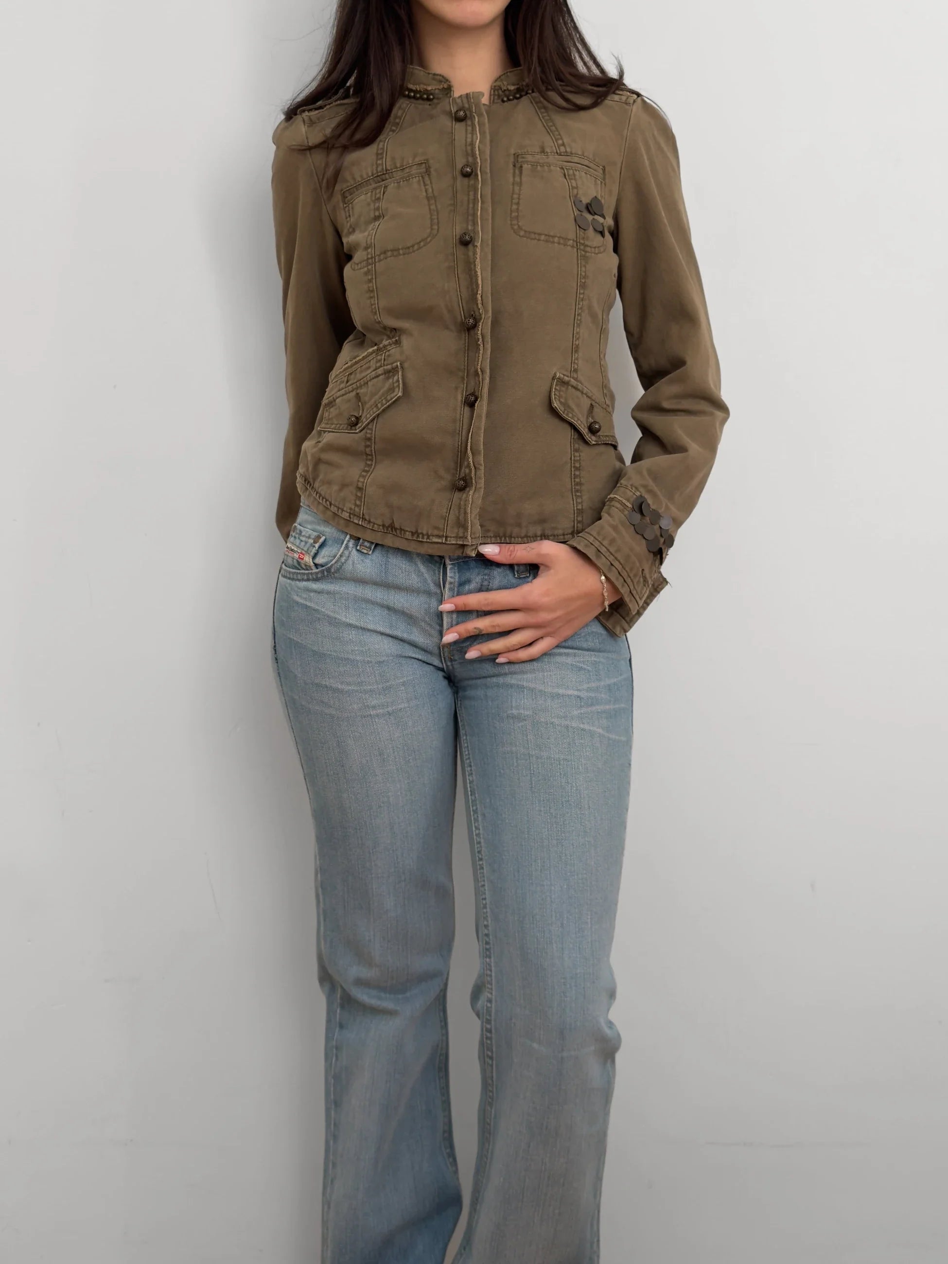 Khaki Military Jacket