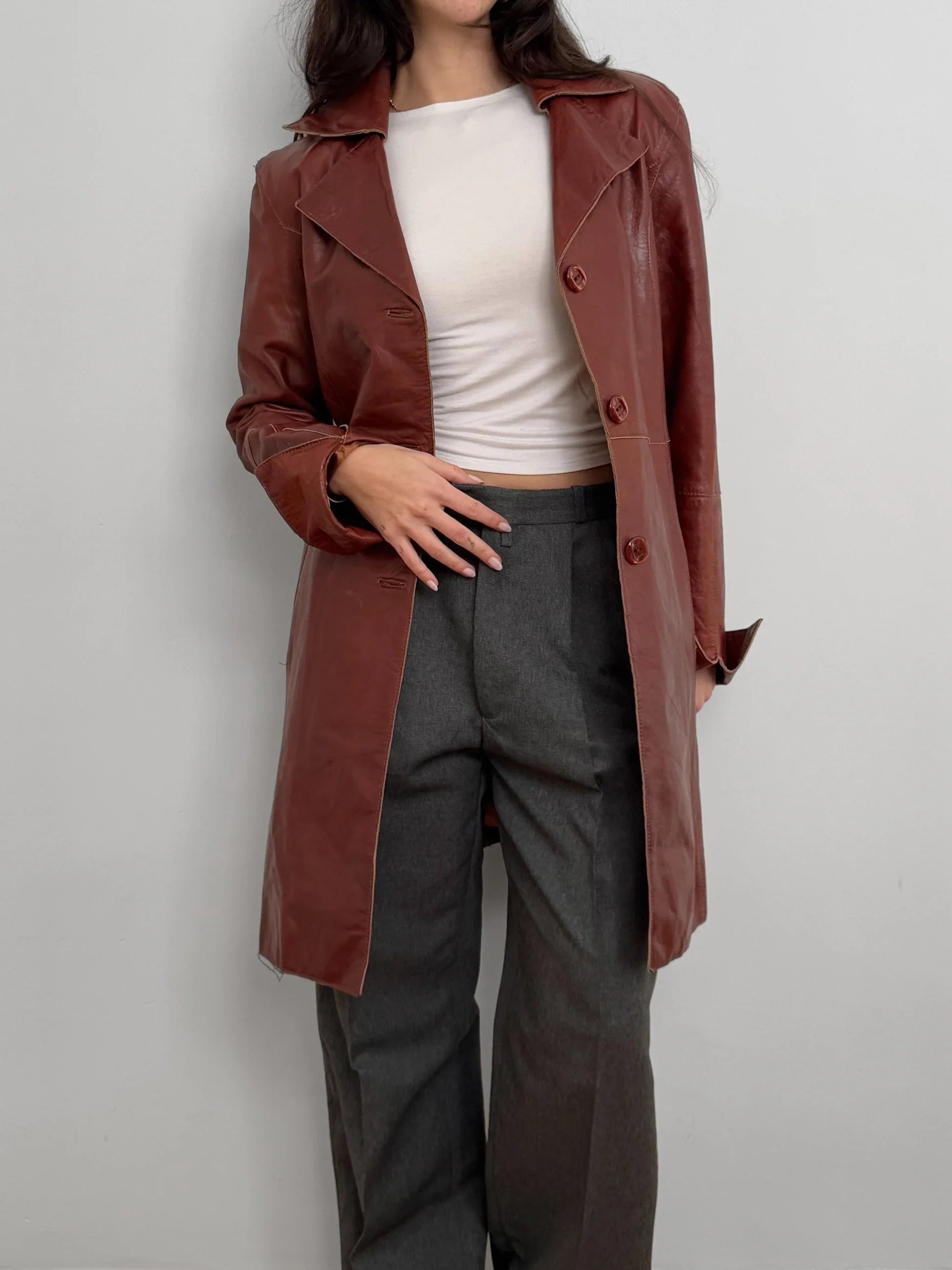 Long Leather Jacket