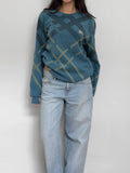 Blue Burberry Sweater