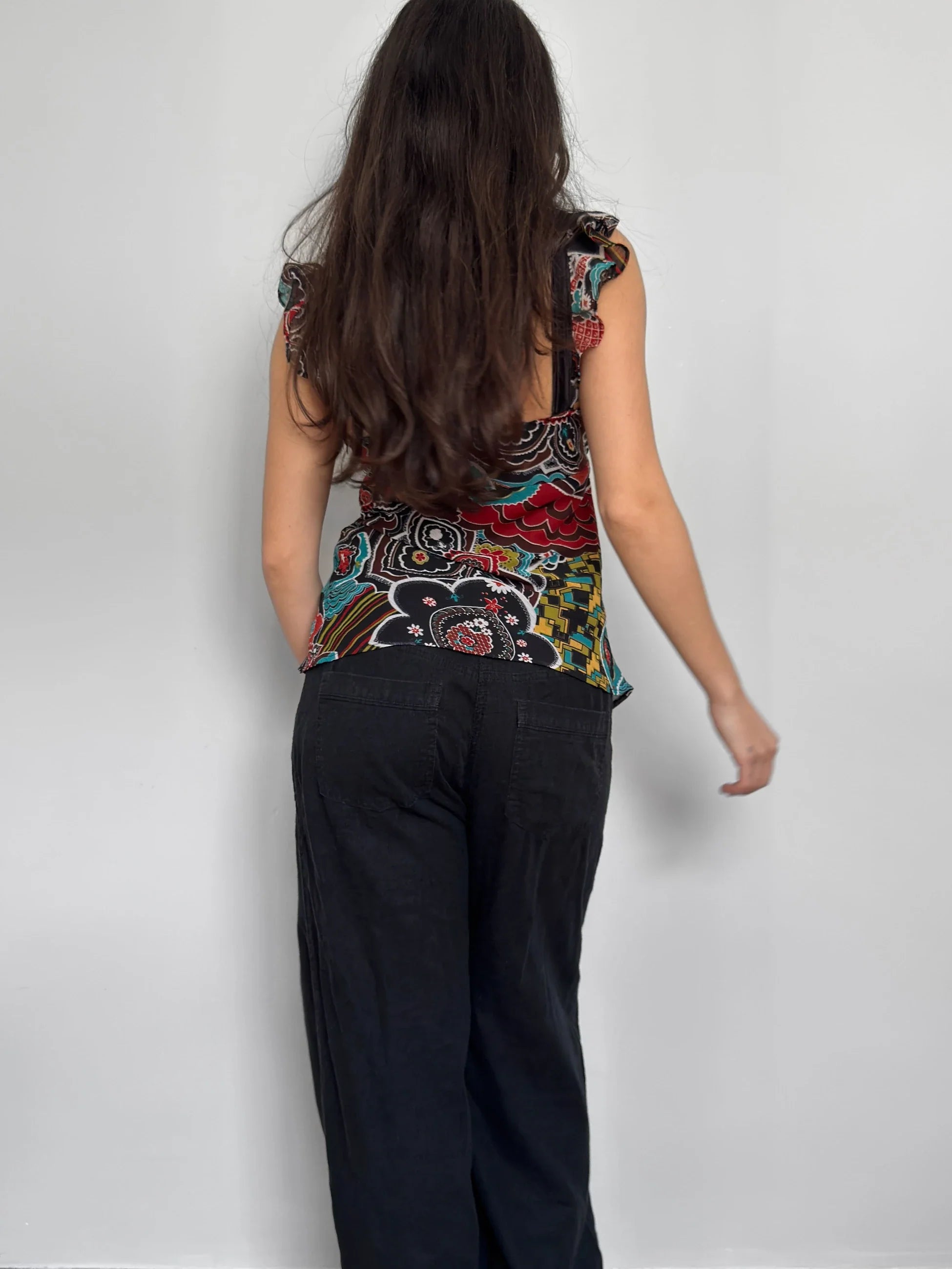 Patterned Chiffon Blouse