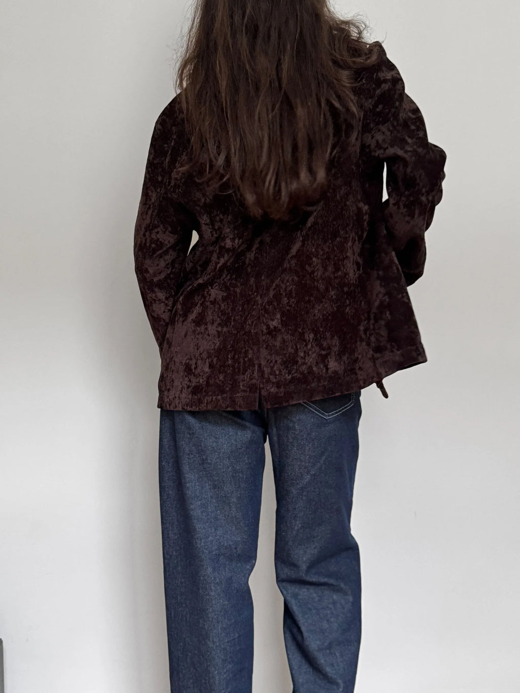 Brown Velvet Blazer