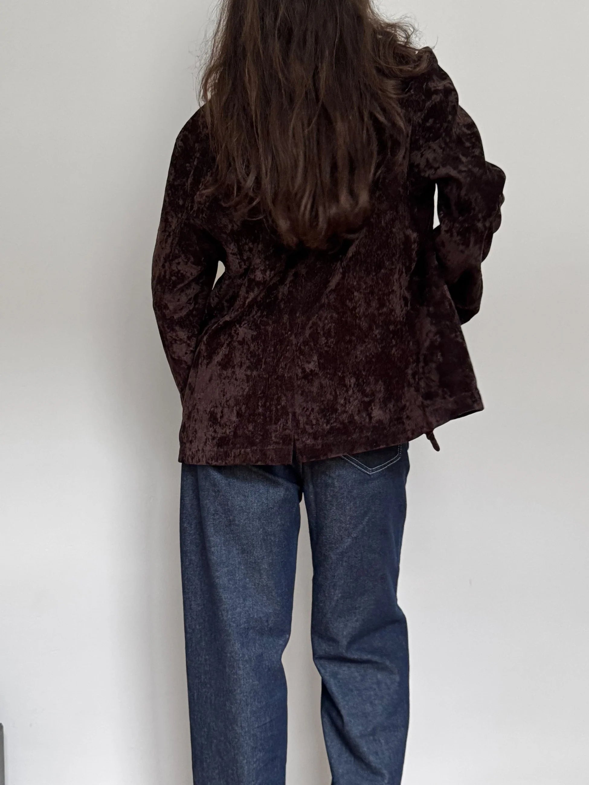 Brown Velvet Blazer