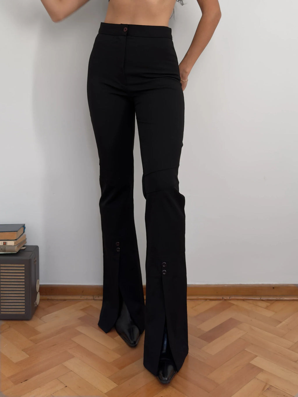 Hem-Detailed Trousers