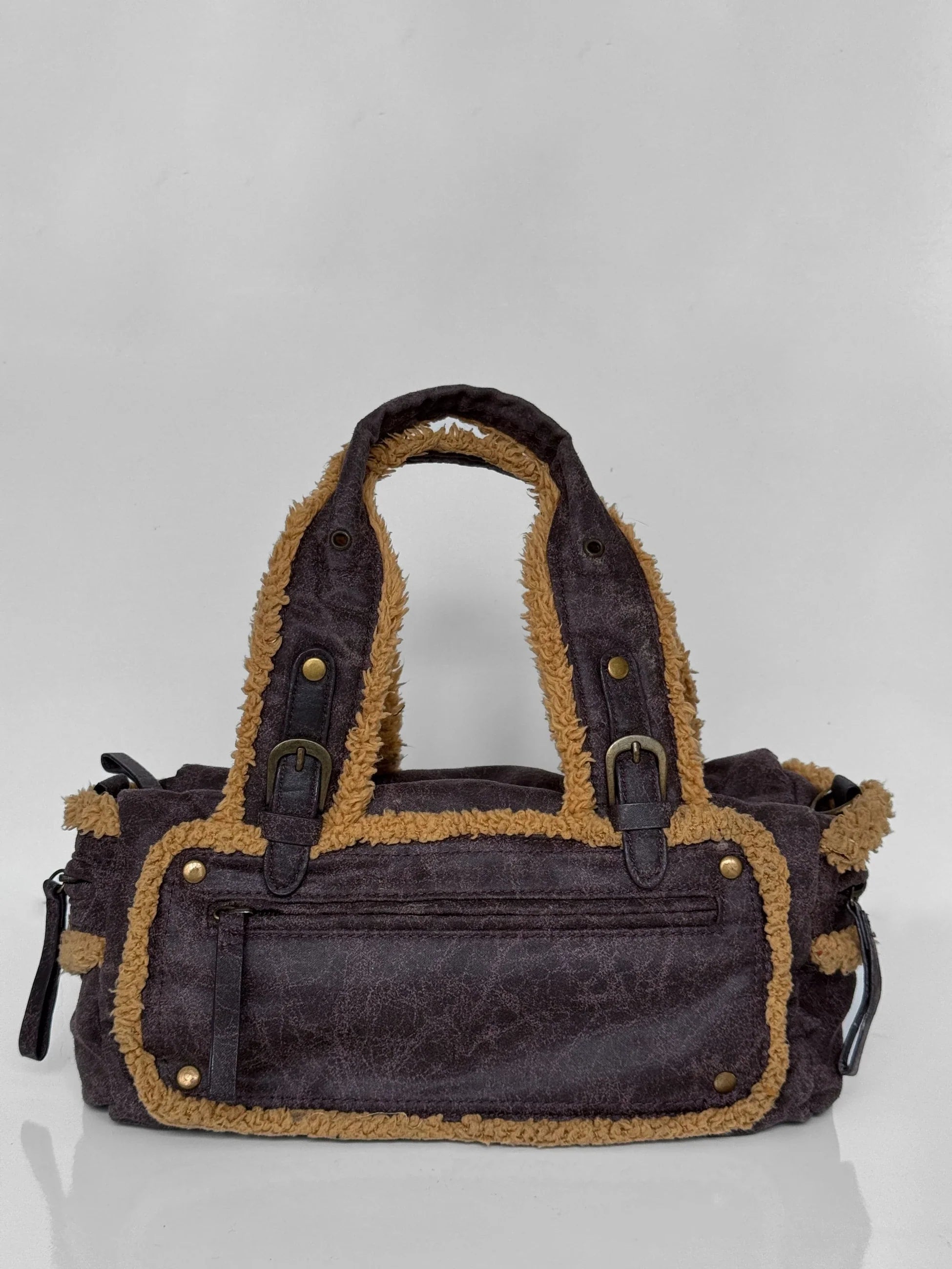 Feathered Purple Bag