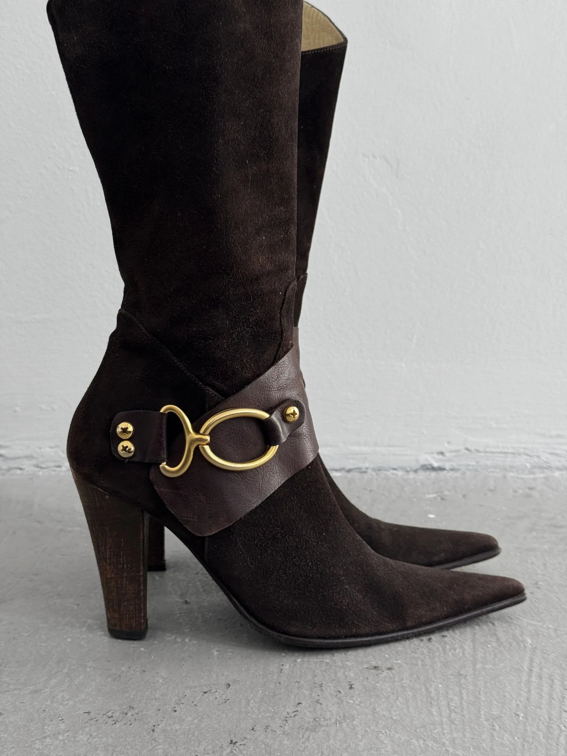 Brown Suede Boots