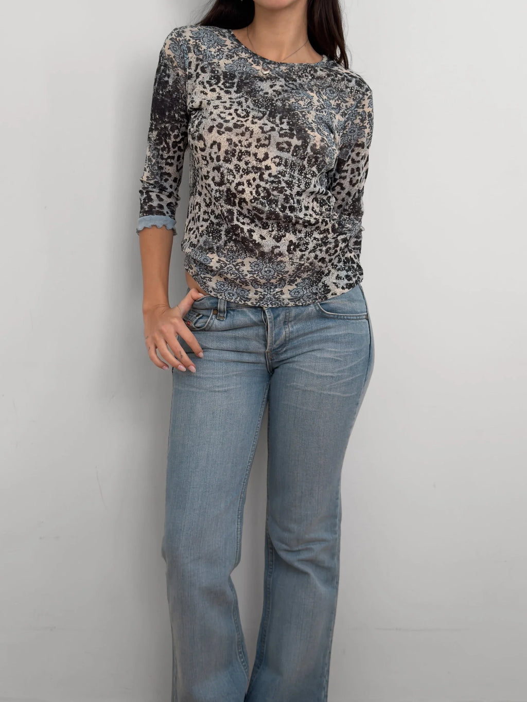 Patterned Shimmer Blouse