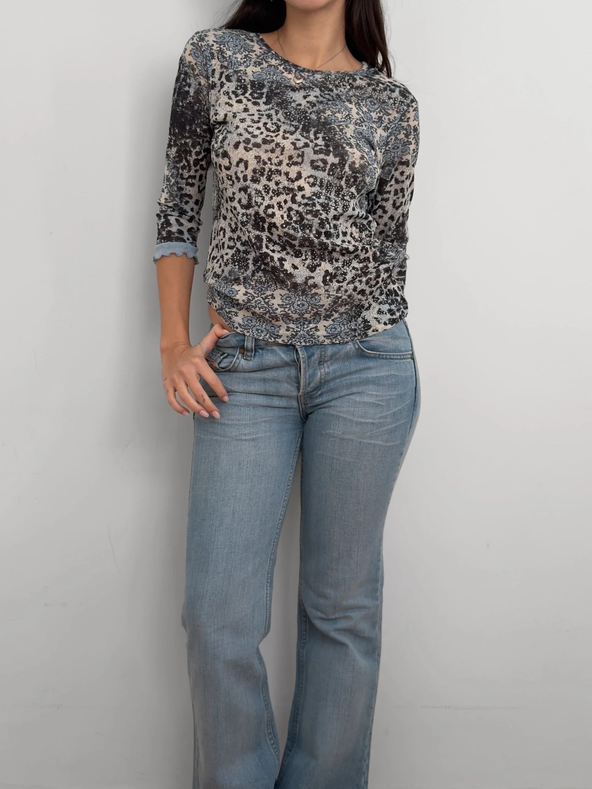 Patterned Shimmer Blouse