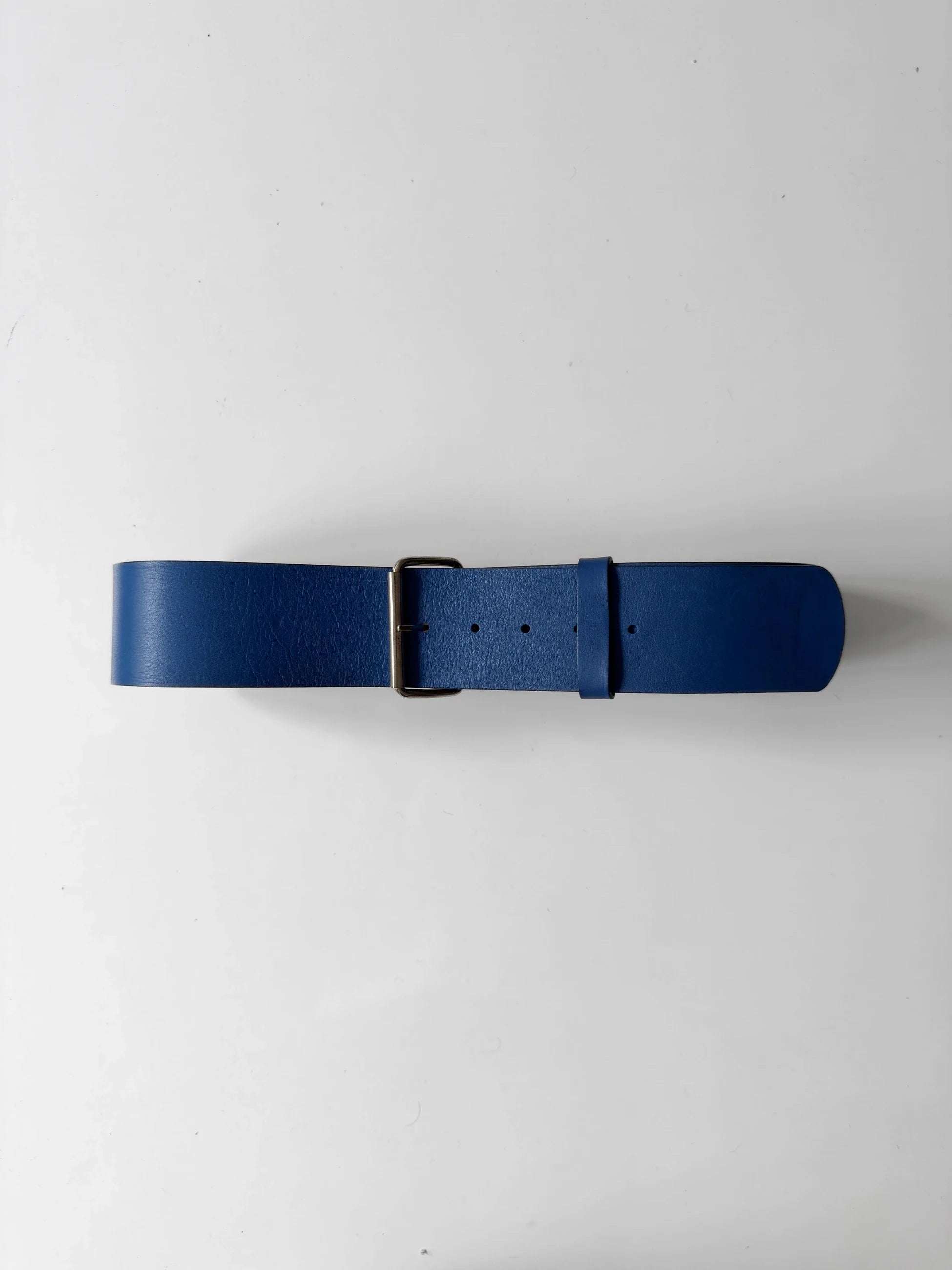 Blue Leather Belt